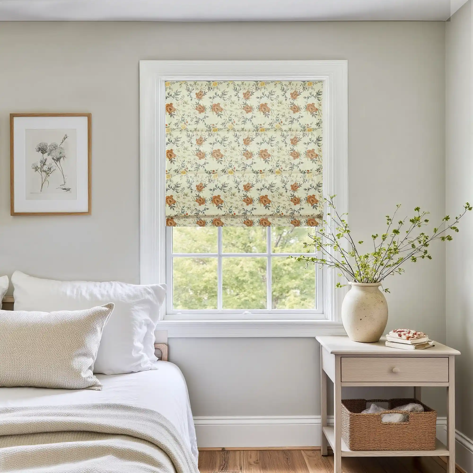 Holly Botanical Boho Roman Shade Cordless - Image 37
