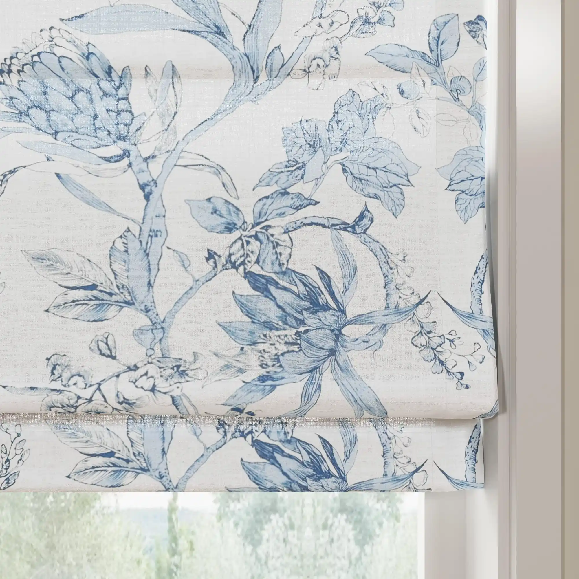 Holly Botanical Boho Roman Shade Cordless - Image 4