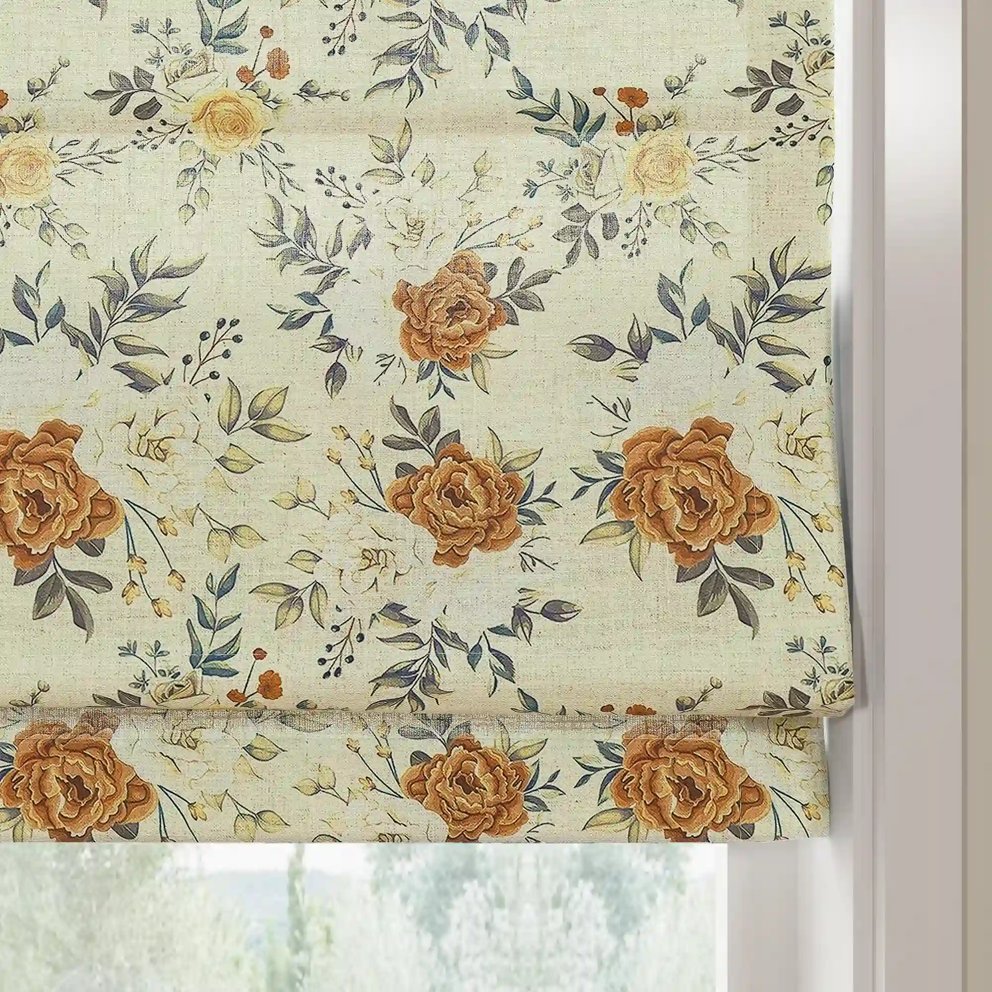 Holly Botanical Boho Roman Shade Cordless - Image 40