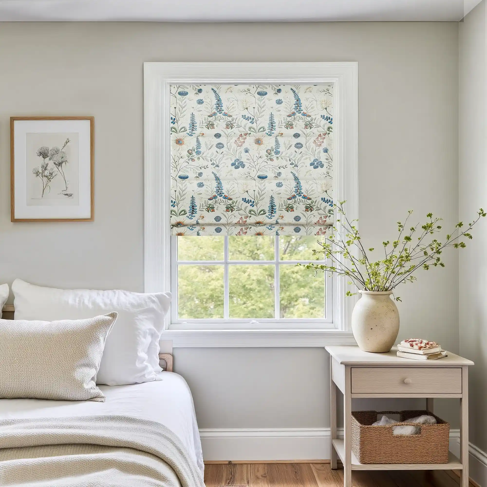 Holly Botanical Boho Roman Shade Cordless - Image 43