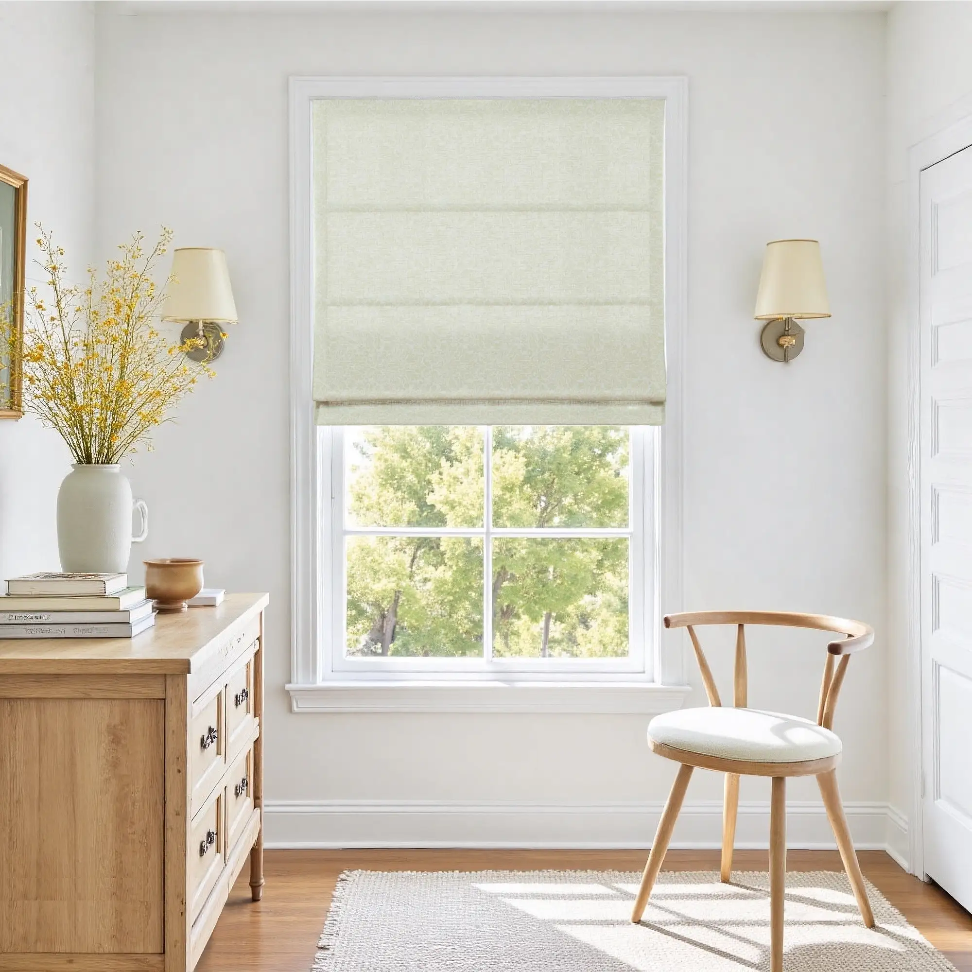 Holly Botanical Boho Roman Shade Cordless - Image 50