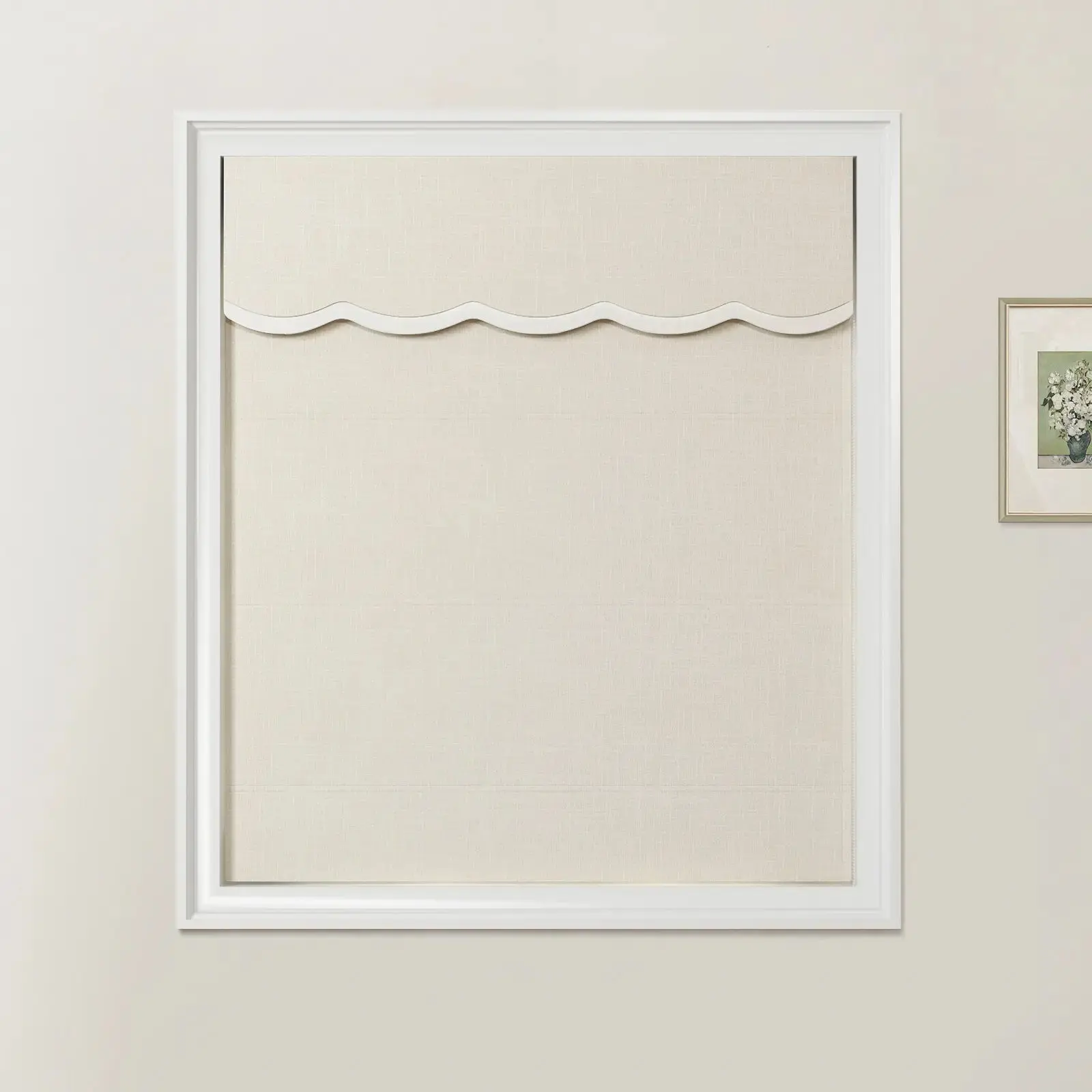 Ian Linen Valanced Day Night Roman Shade Cord Lift - Image 11