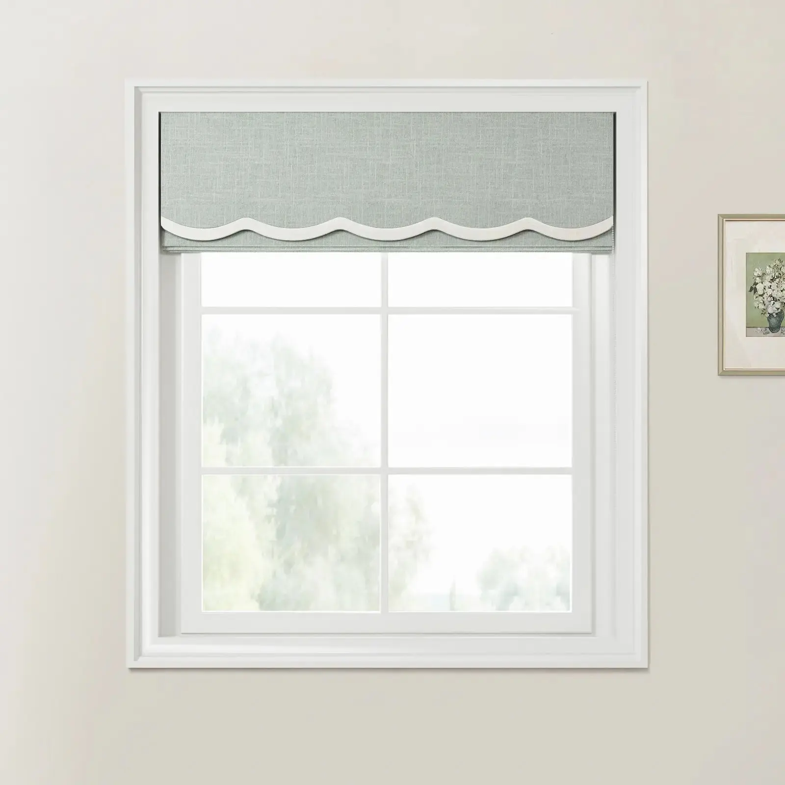 Ian Linen Valanced Day Night Roman Shade Cord Lift - Image 18