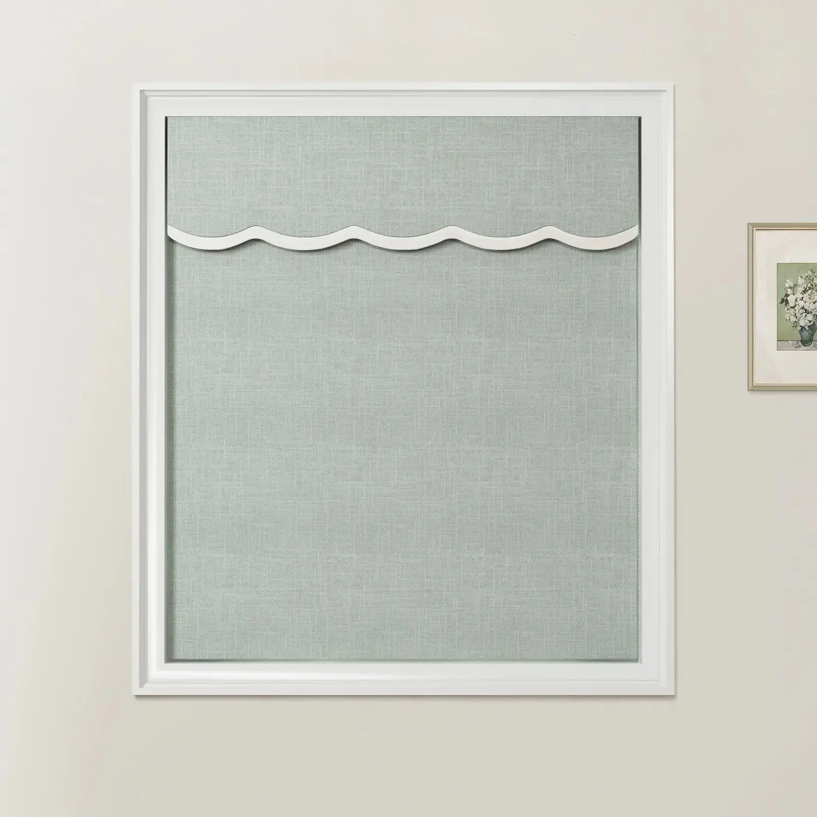 Ian Linen Valanced Day Night Roman Shade Cord Lift - Image 19