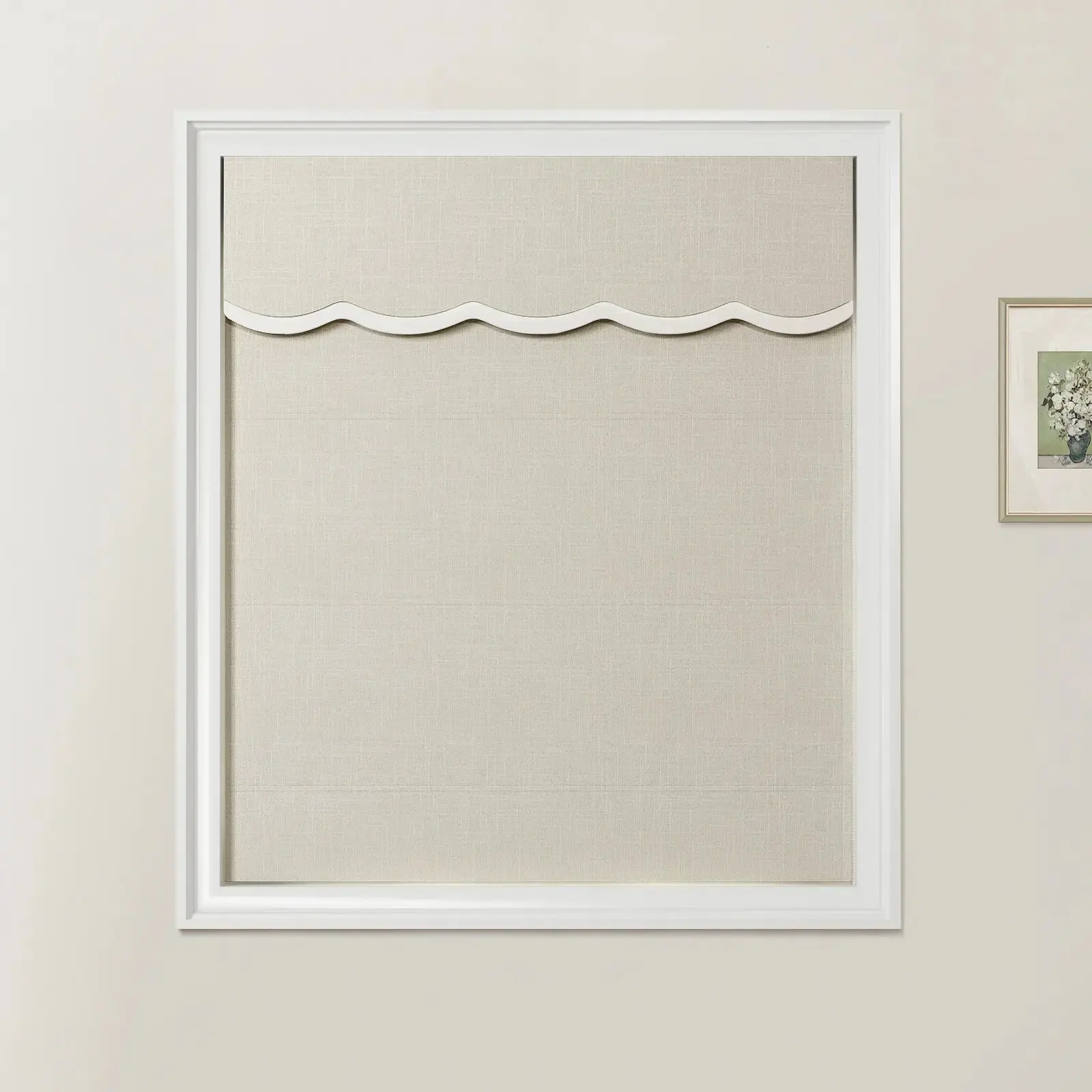 Ian Linen Valanced Day Night Roman Shade Cord Lift - Image 22