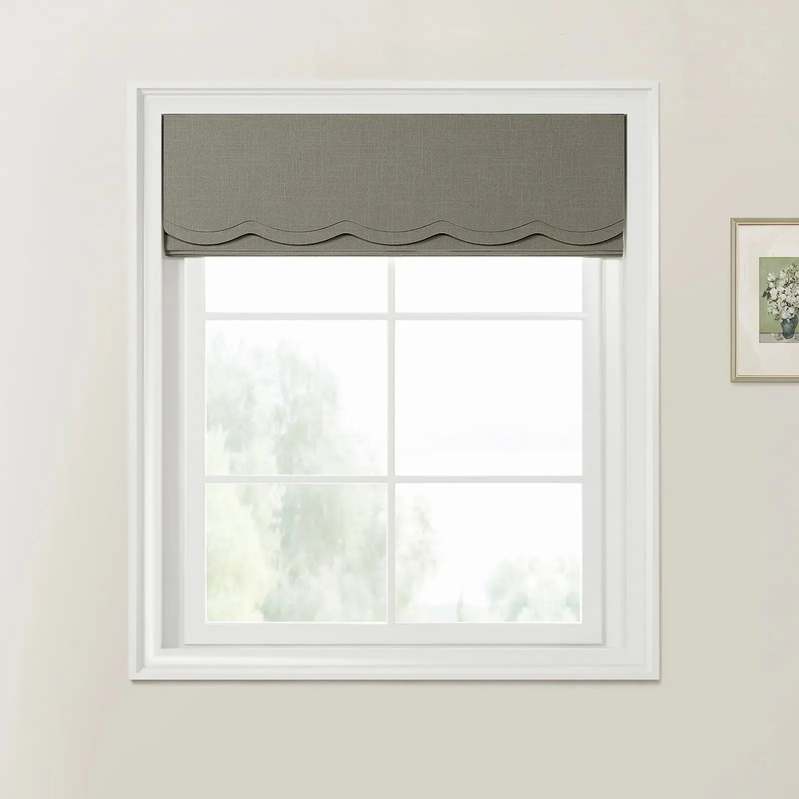 Ian Linen Valanced Day Night Roman Shade Cord Lift - Image 24