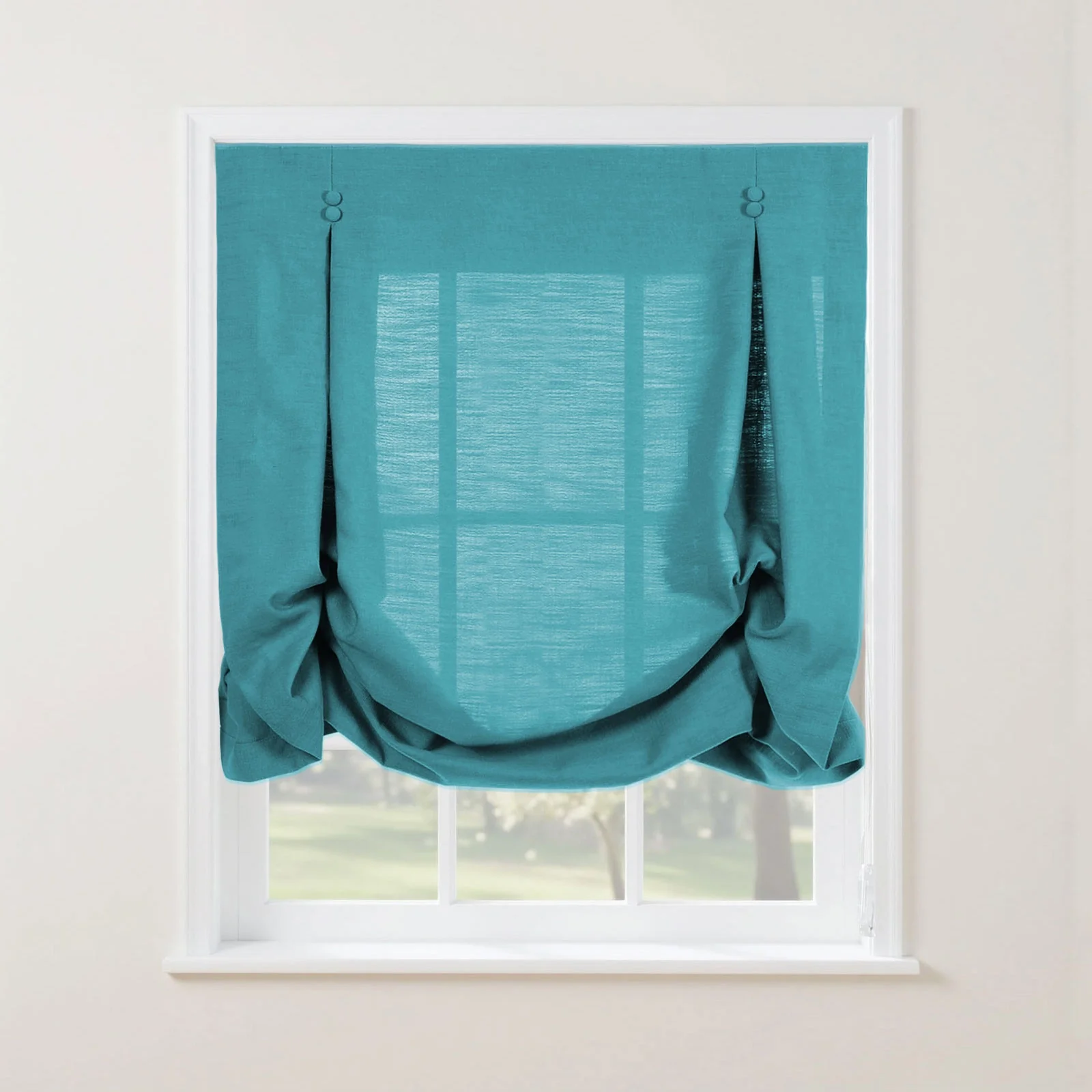 Isabella Cotton Tulip Roman Shade Cord Lift - Image 18