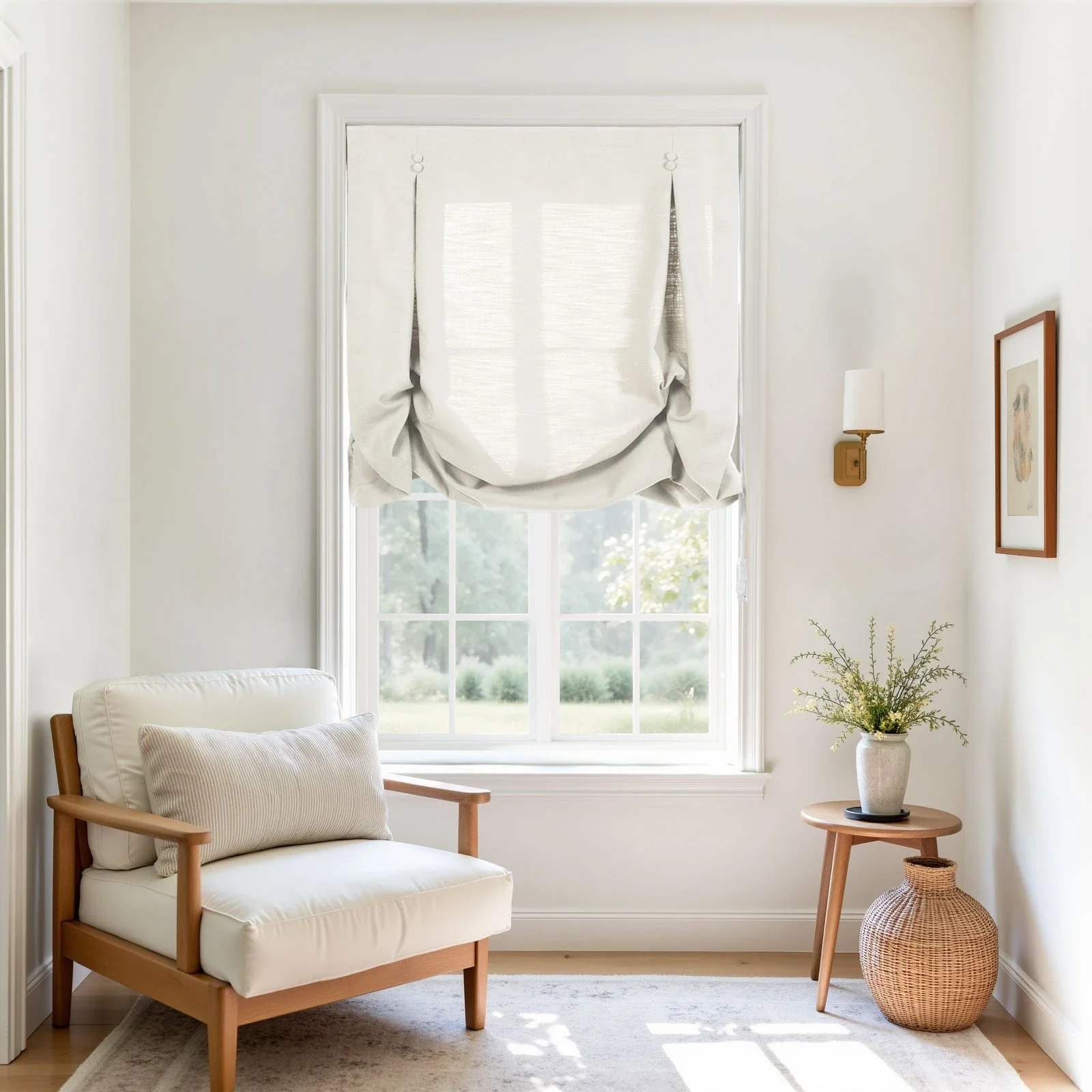 Isabella Cotton Tulip Roman Shade Cord Lift - Image 19
