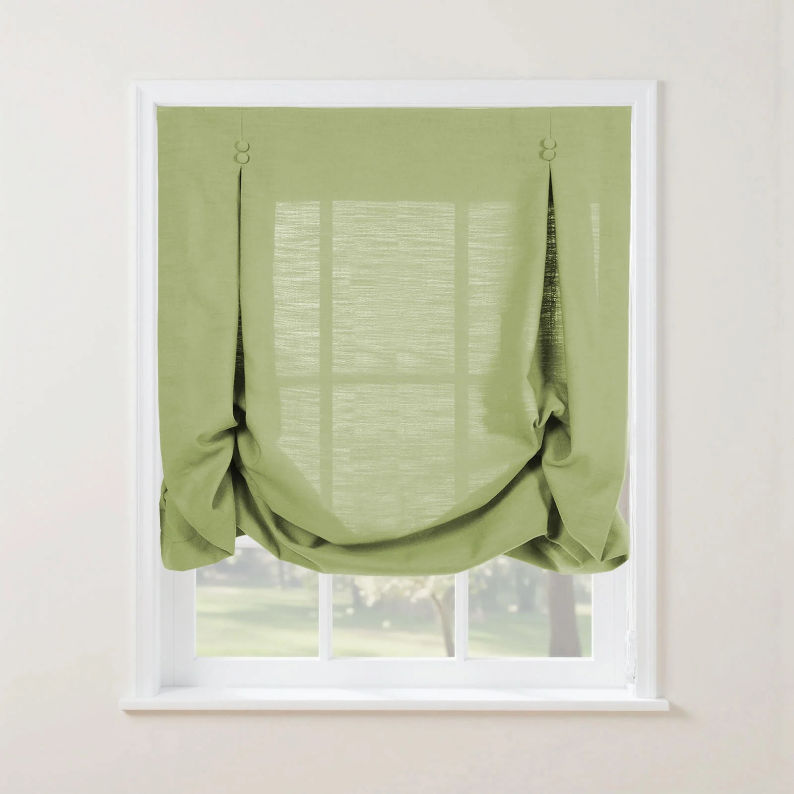 Isabella Cotton Tulip Roman Shade Cord Lift - Image 33