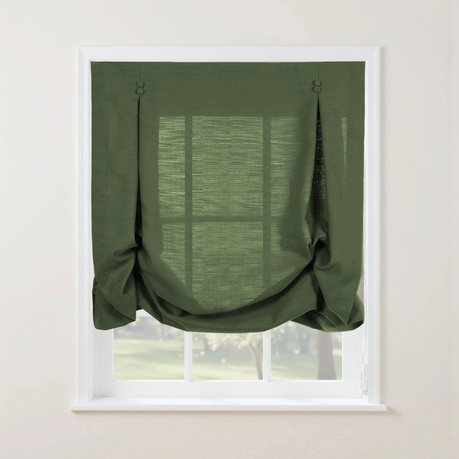 Isabella Cotton Tulip Roman Shade Cord Lift - Image 37