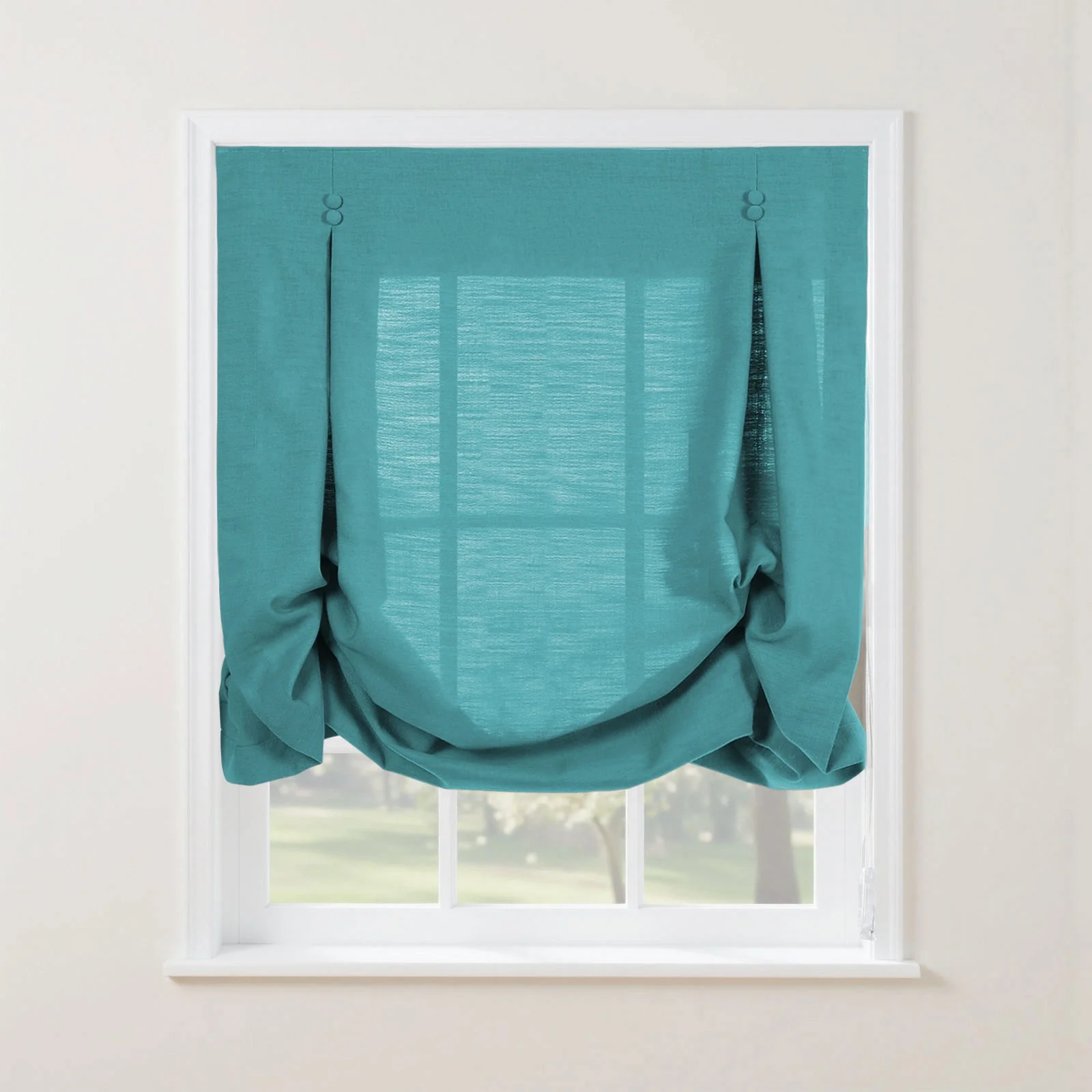 Isabella Cotton Tulip Roman Shade Cord Lift - Image 39