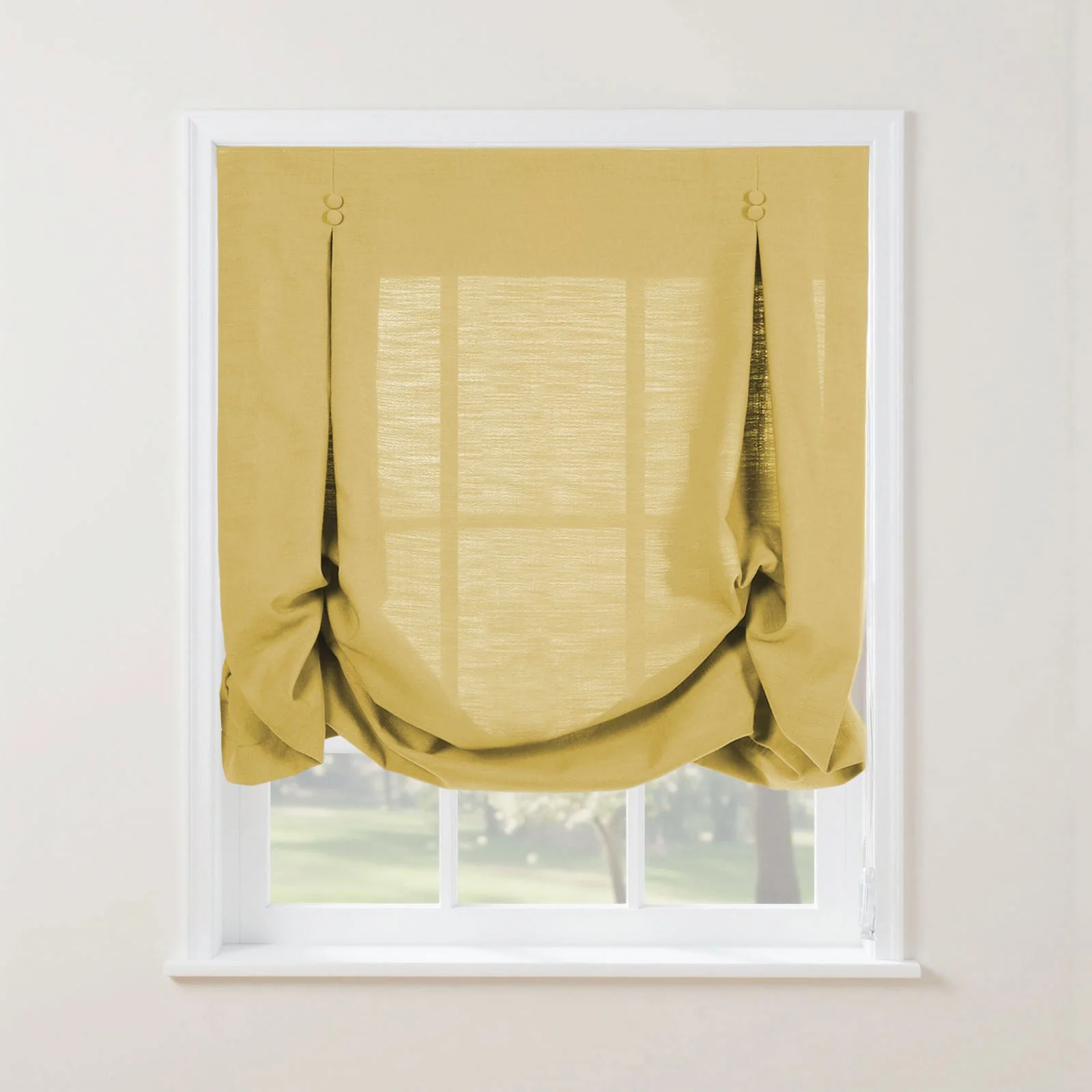 Isabella Cotton Tulip Roman Shade Cord Lift - Image 45