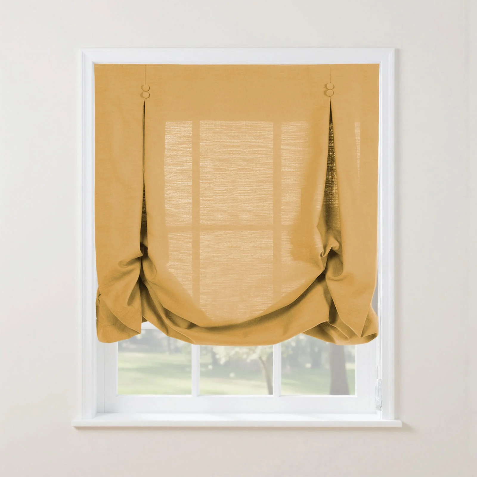 Isabella Cotton Tulip Roman Shade Cord Lift - Image 46