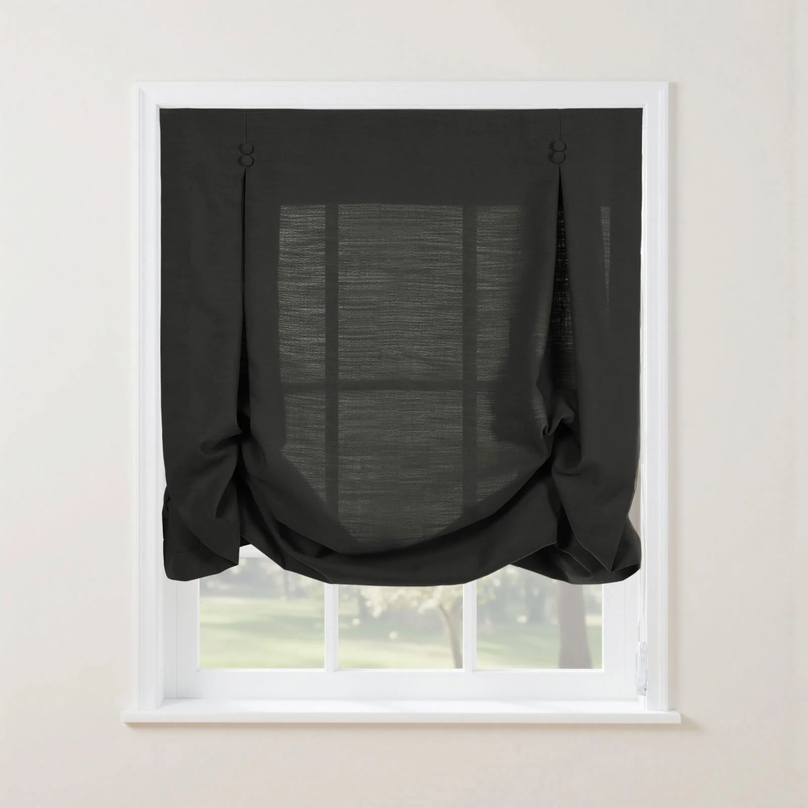 Isabella Cotton Tulip Roman Shade Cord Lift - Image 52