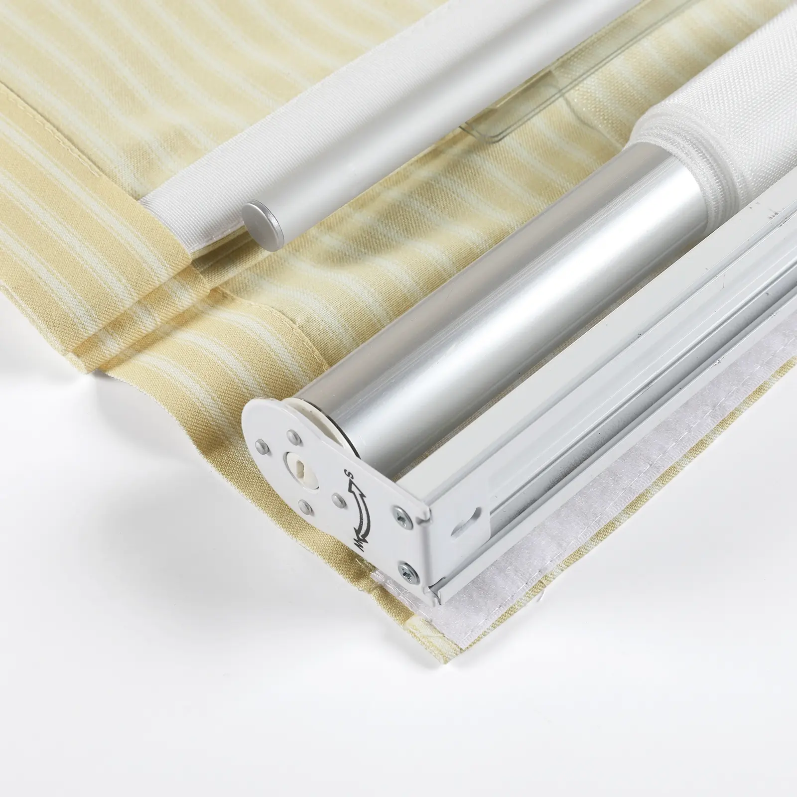 Jana Cordless Roman Shades 100% Cotton Striped - Image 9