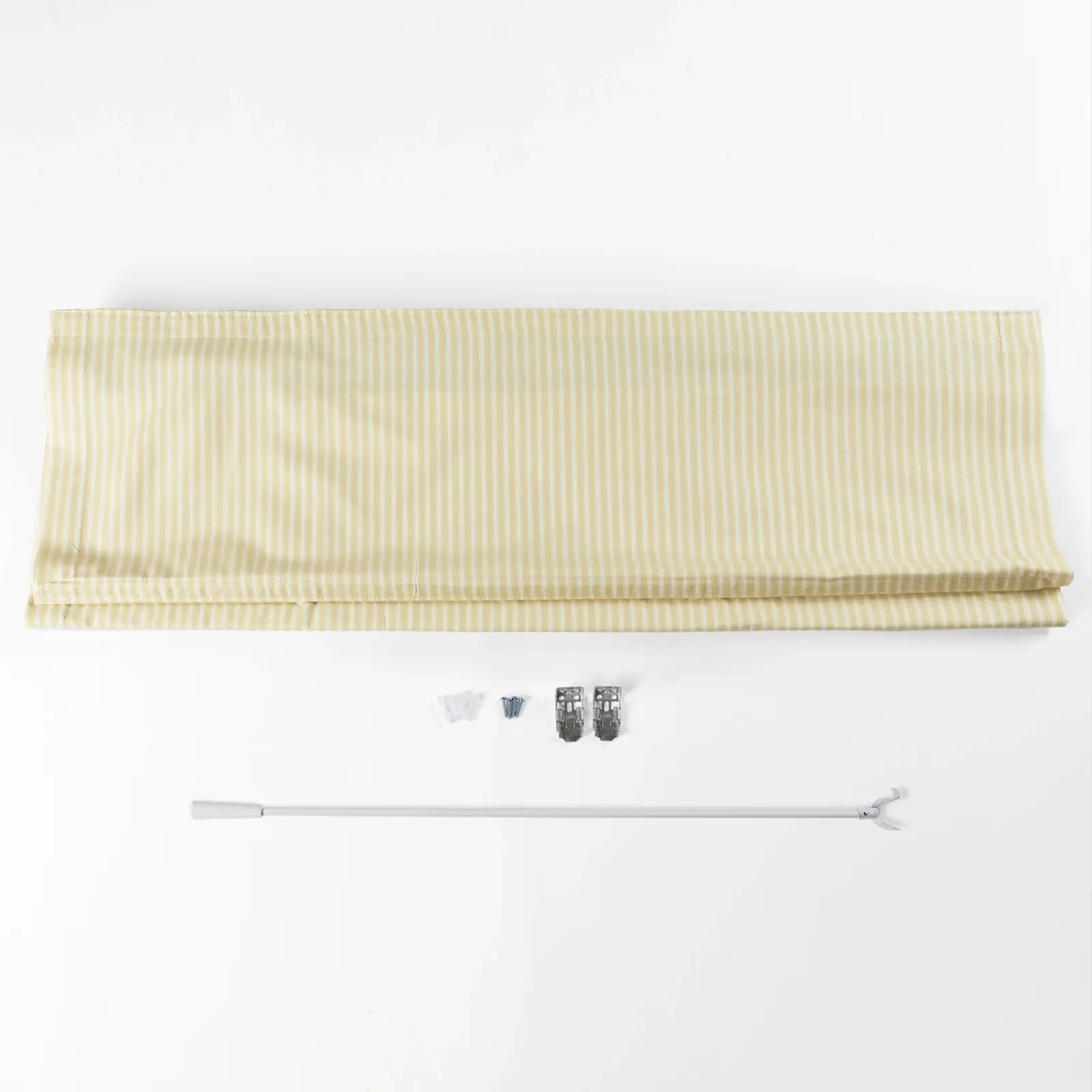Jana Cordless Roman Shades 100% Cotton Striped - Image 10