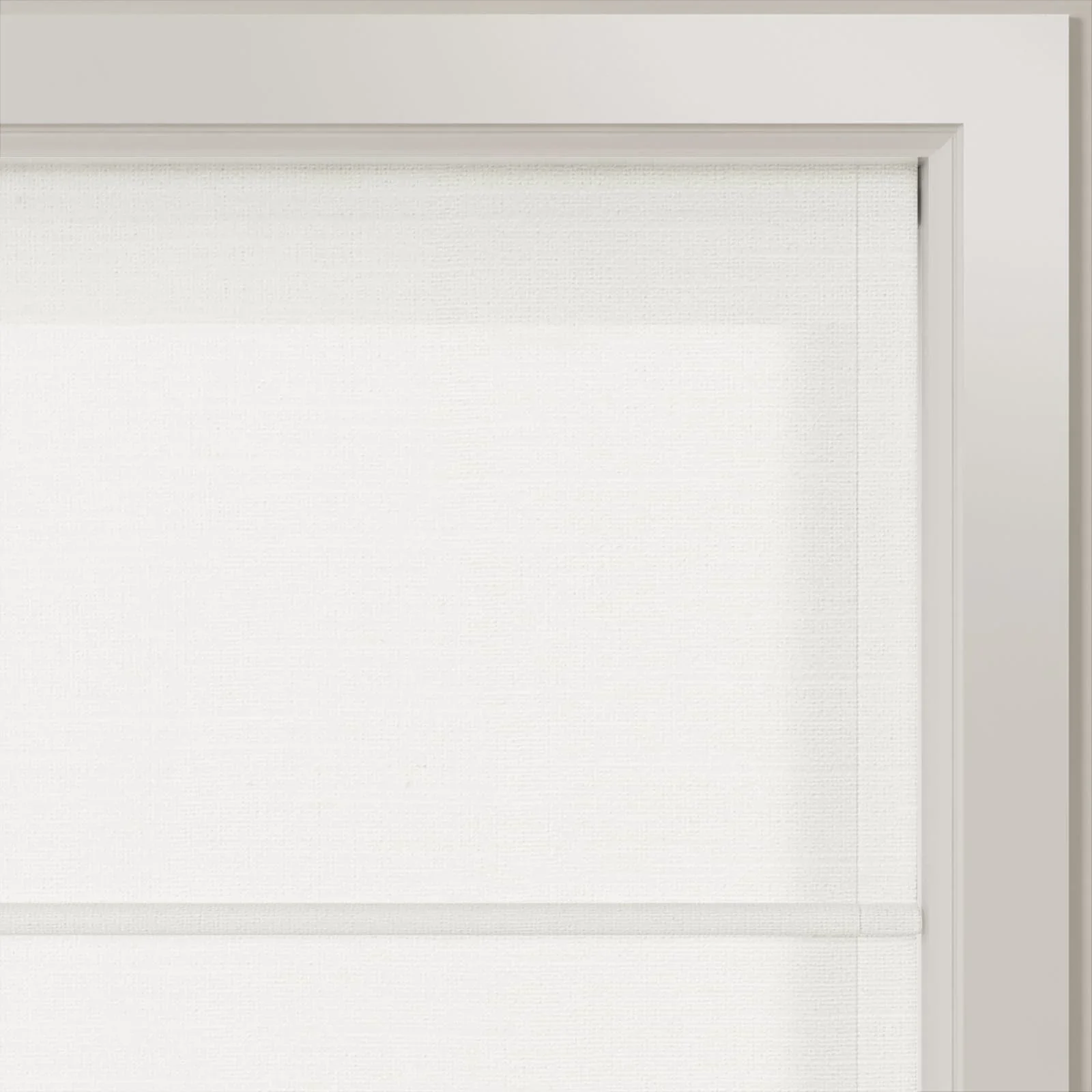 Jawara Linen Cotton Front Slat Roman Shade Cordless - Image 9