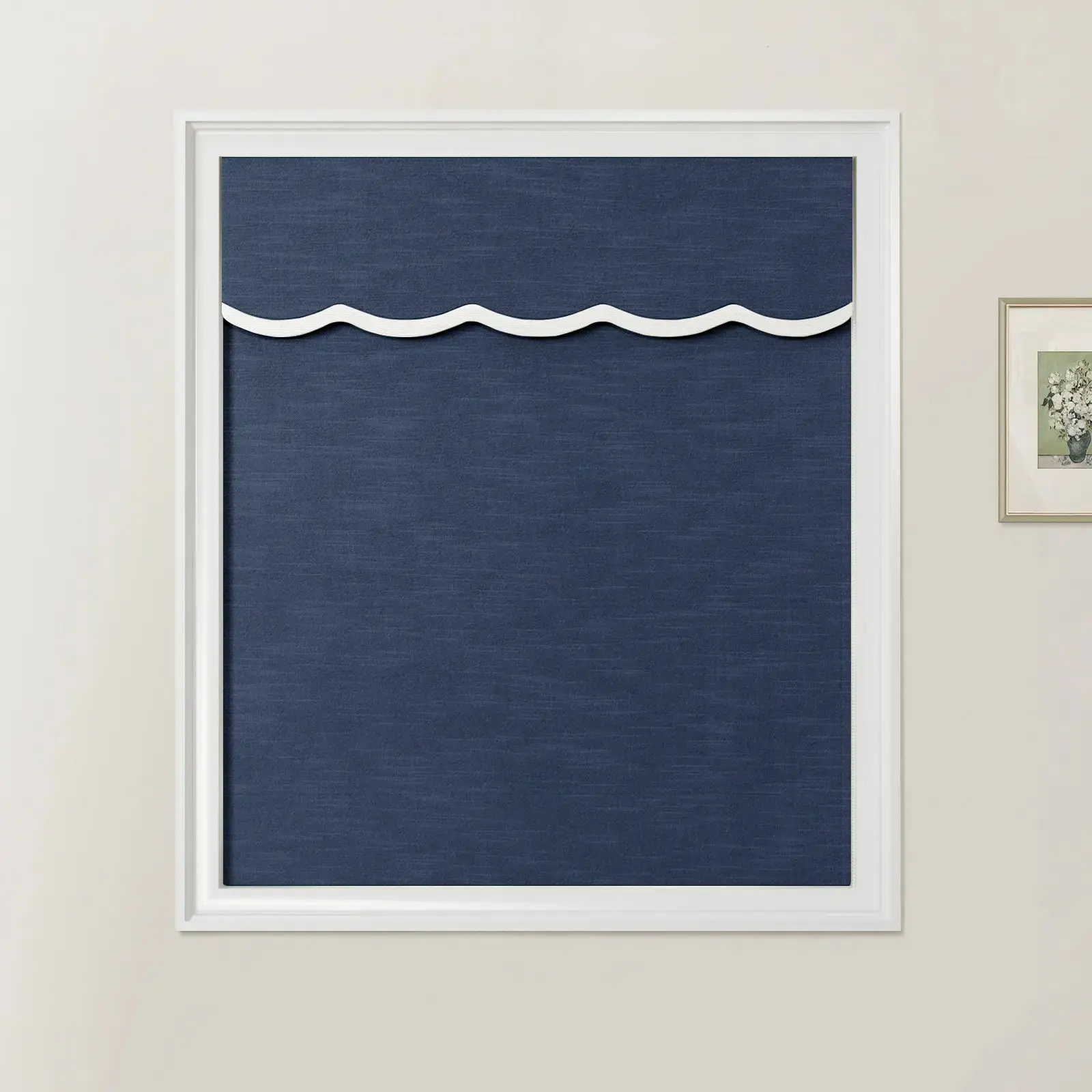 Jawara Linen Cotton Valanced Day Night Roman Shade Cord Lift - Image 25