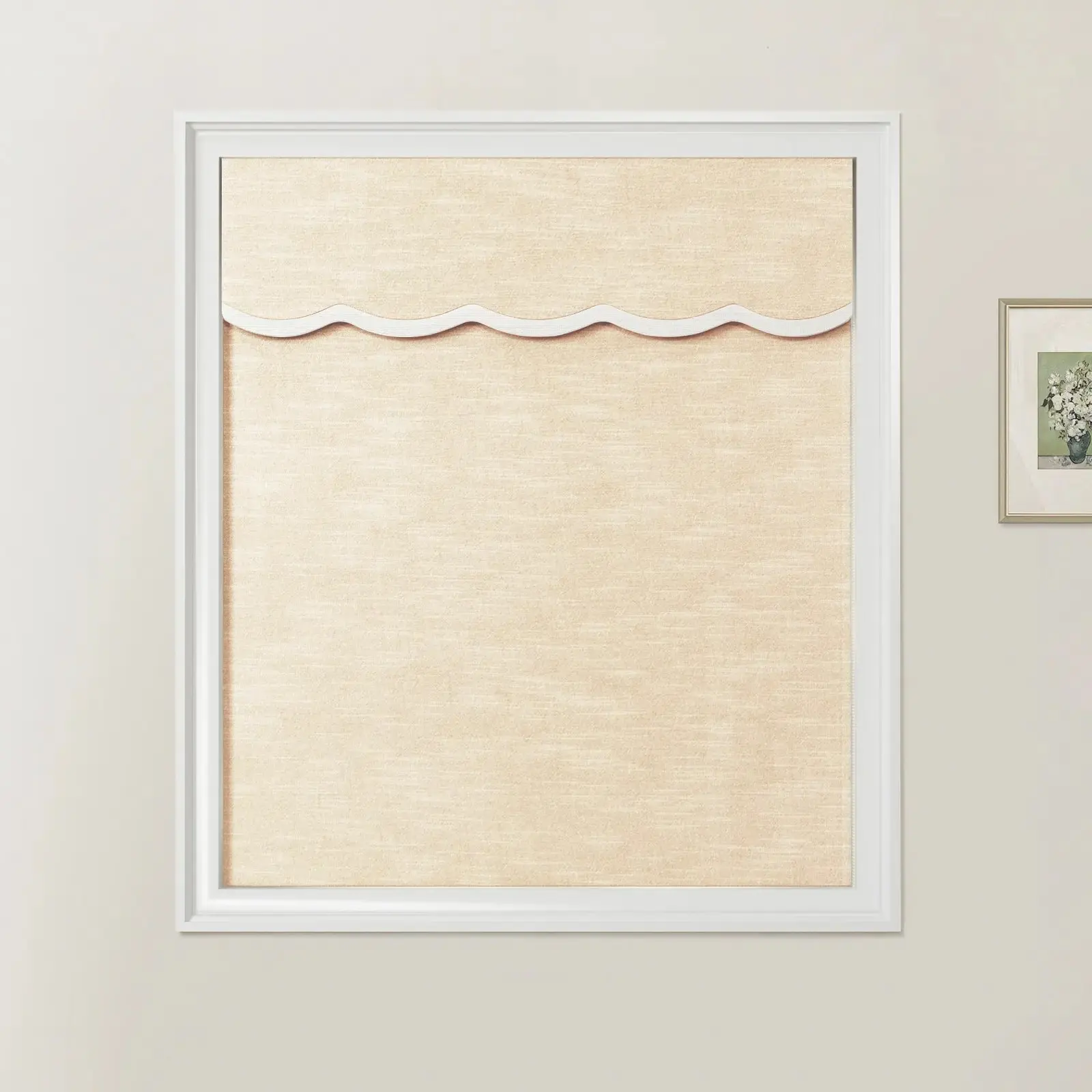 Jawara Linen Cotton Valanced Day Night Roman Shade Cord Lift - Image 31