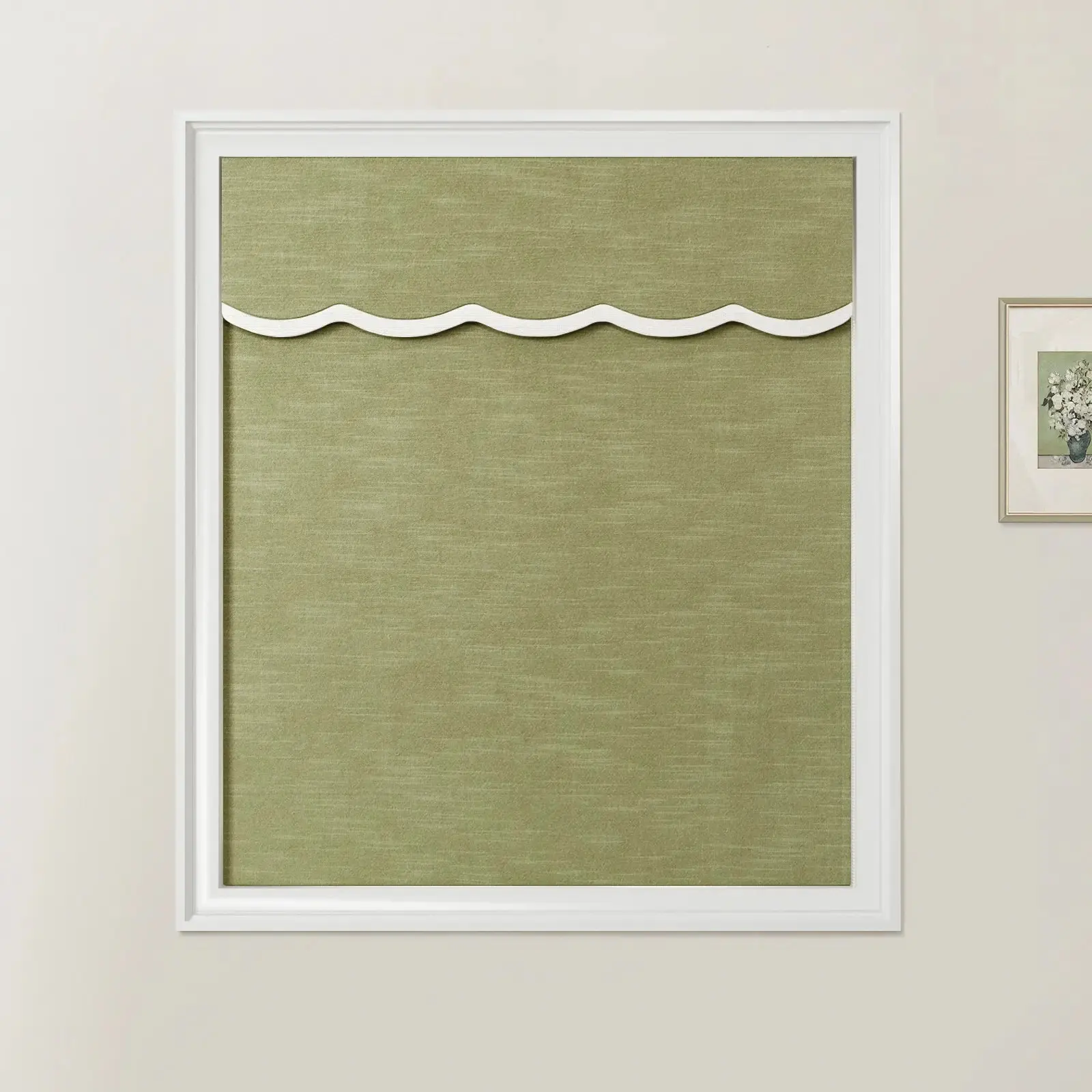 Jawara Linen Cotton Valanced Day Night Roman Shade Cord Lift - Image 49