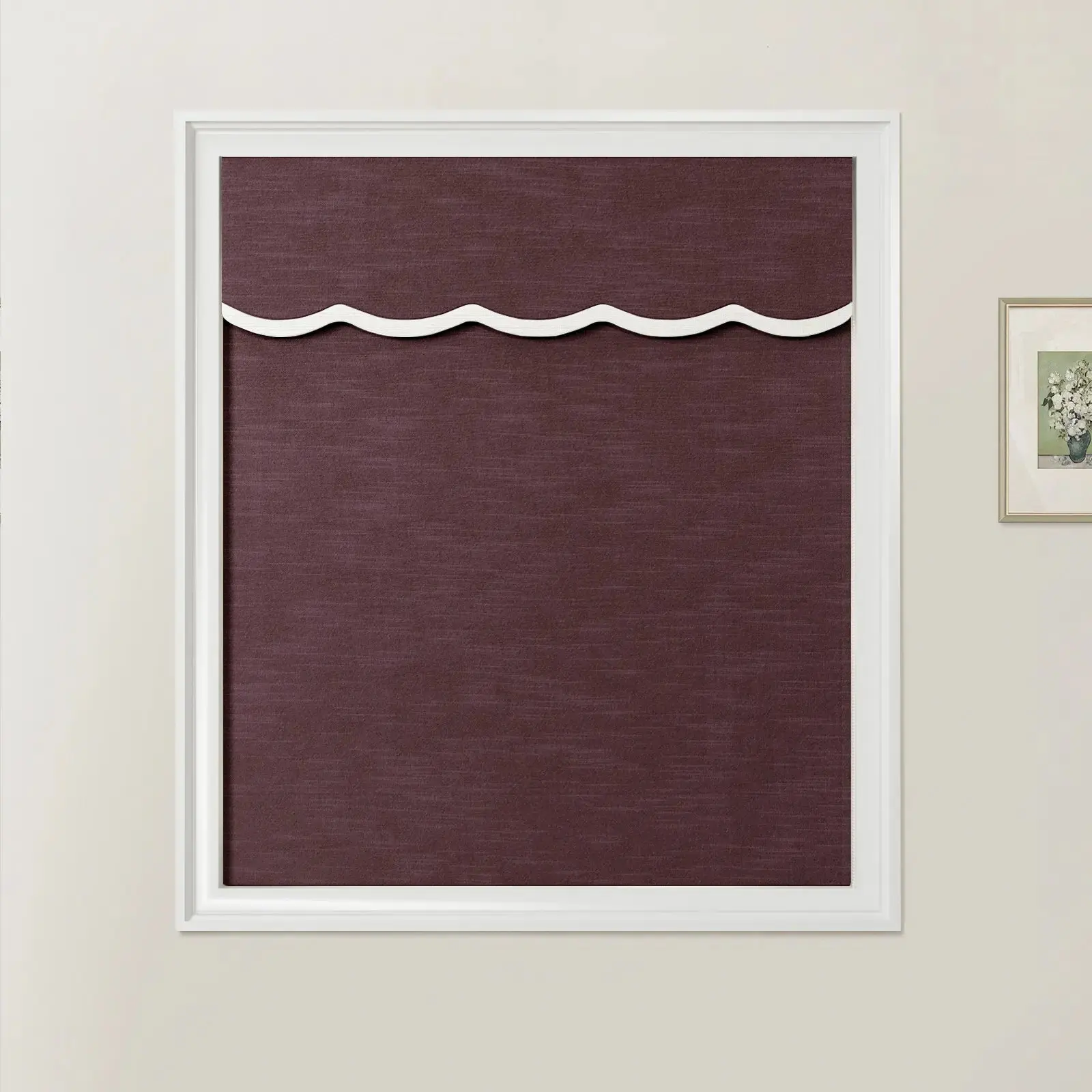 Jawara Linen Cotton Valanced Day Night Roman Shade Cord Lift - Image 58