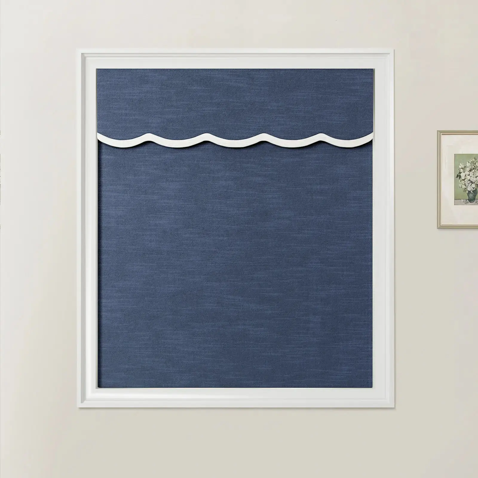 Jawara Linen Cotton Valanced Day Night Roman Shade Cord Lift - Image 61
