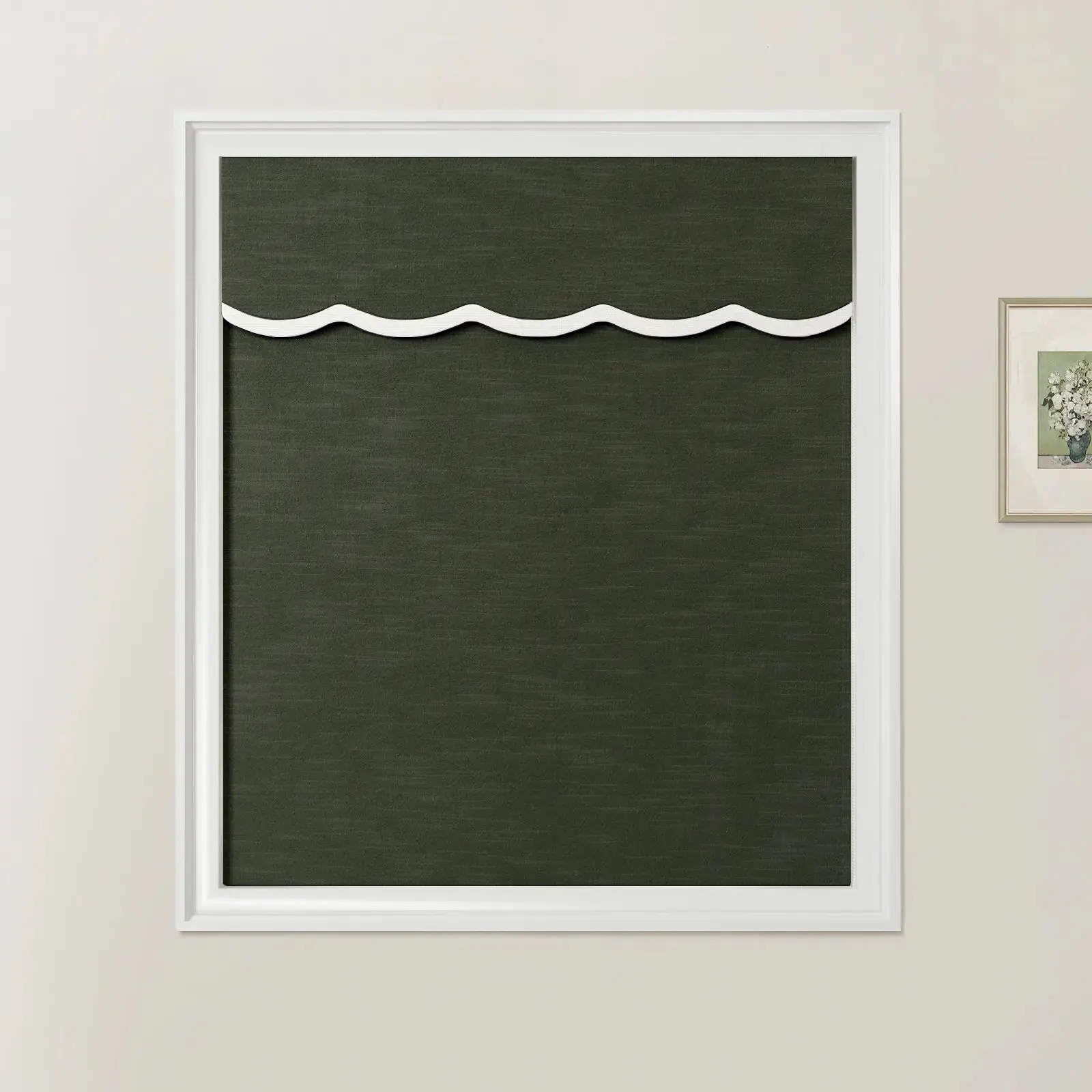 Jawara Linen Cotton Valanced Day Night Roman Shade Cord Lift - Image 73