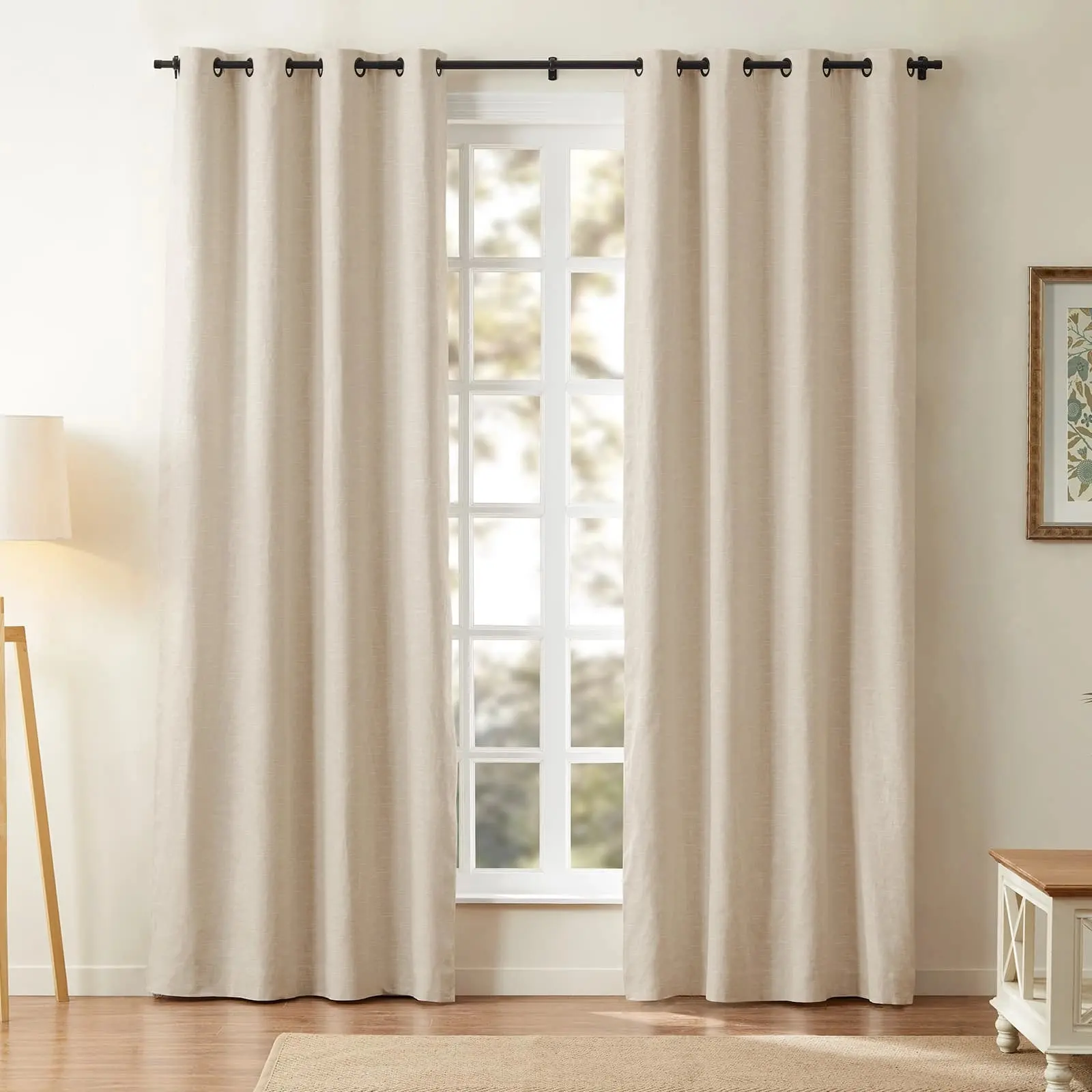 Jawara Luxury Linen Cotton Curtain Grommet - Image 18