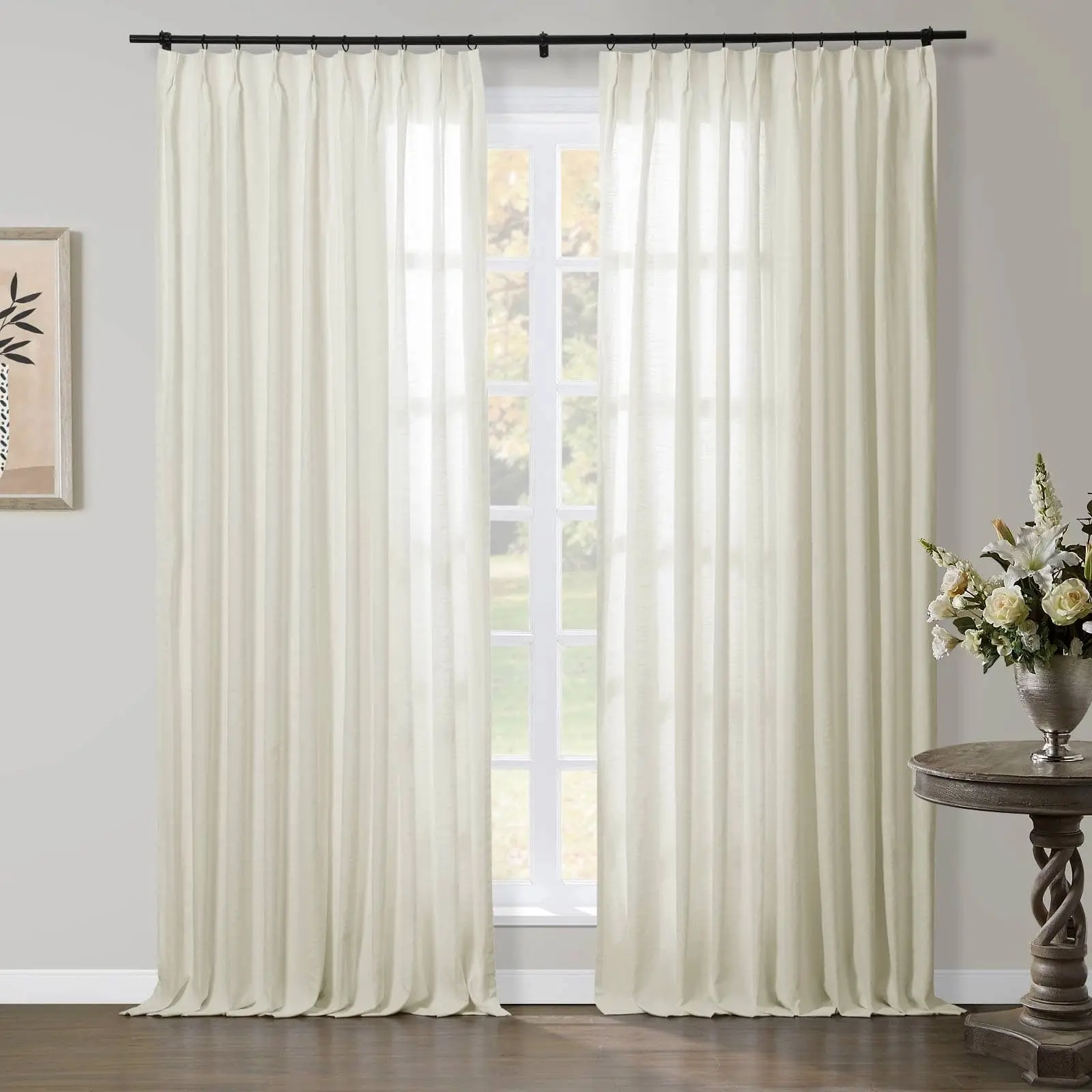 TWOPAGES Jawara™ Luxury Blackout Thermal Curtain Pinch Pleated Drapes - Image 23