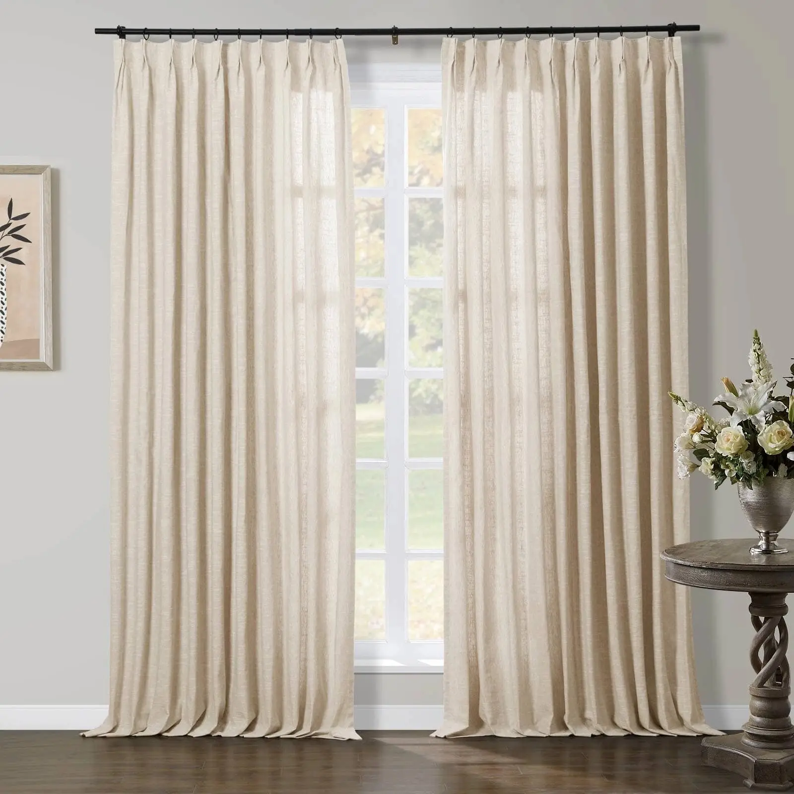 TWOPAGES Jawara™ Luxury Blackout Thermal Curtain Pinch Pleated Drapes - Image 24