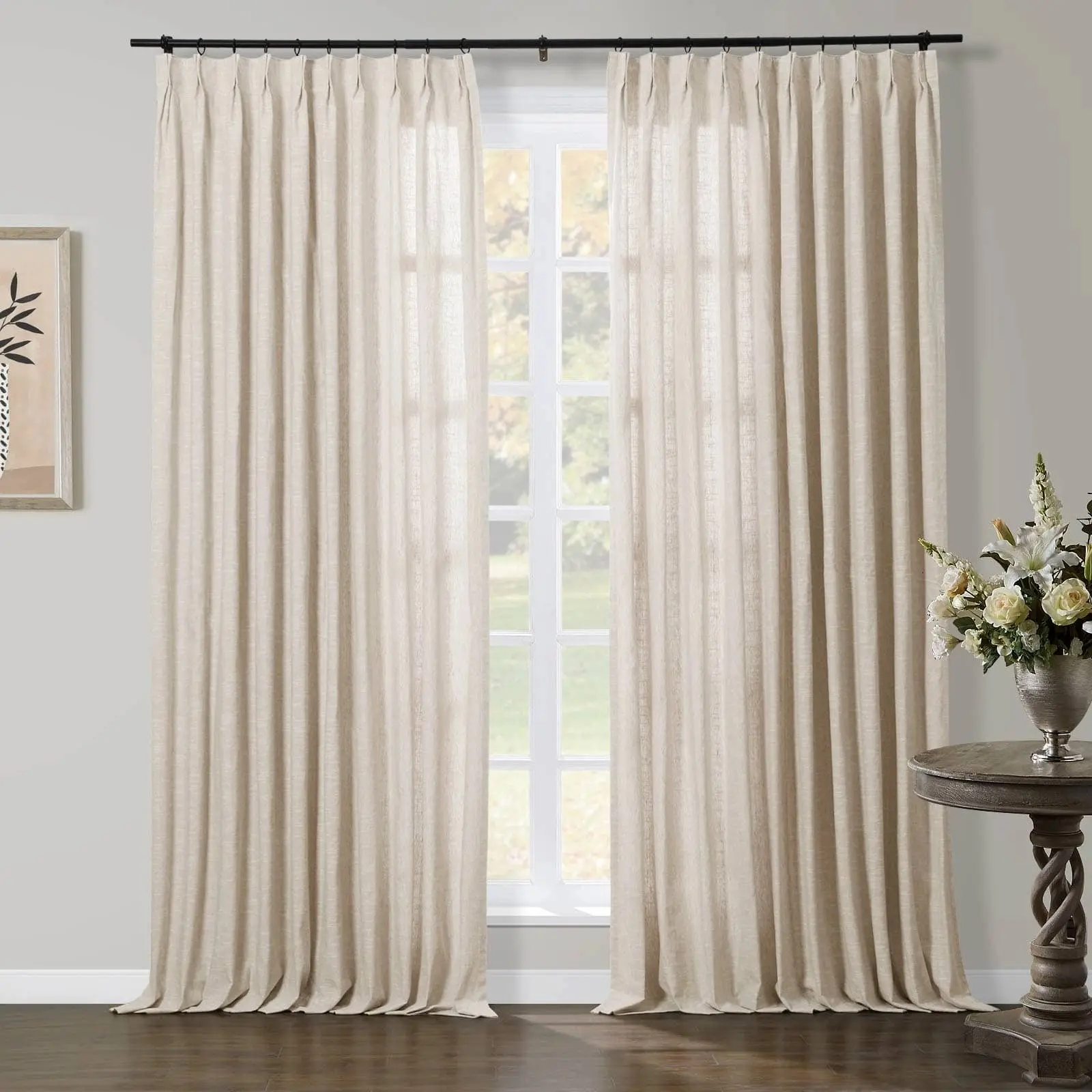 TWOPAGES Jawara™ Luxury Blackout Thermal Curtain Pinch Pleated Drapes - Image 25
