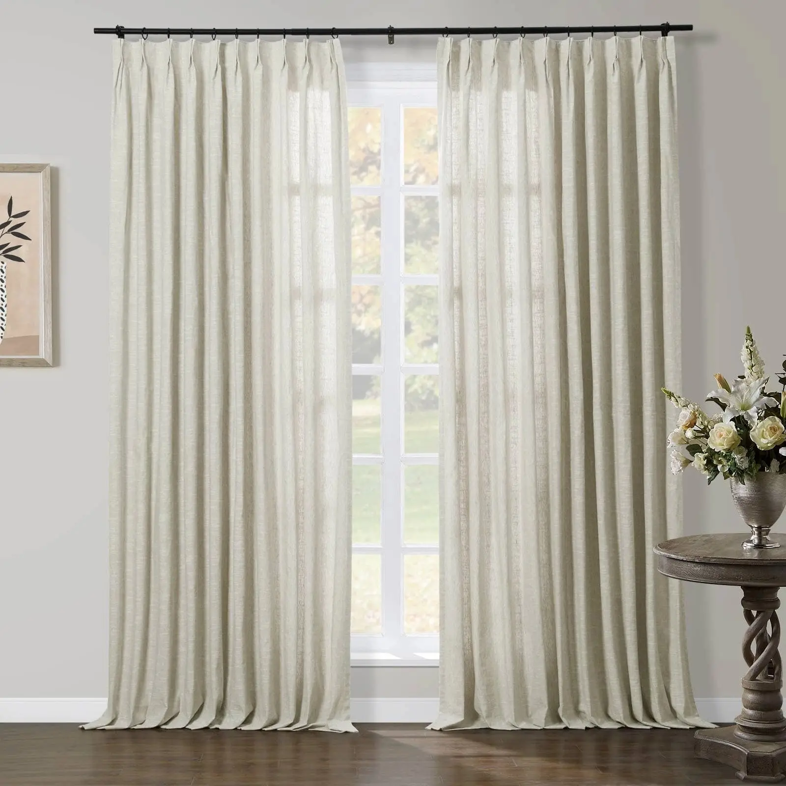 TWOPAGES Jawara™ Luxury Blackout Thermal Curtain Pinch Pleated Drapes - Image 26