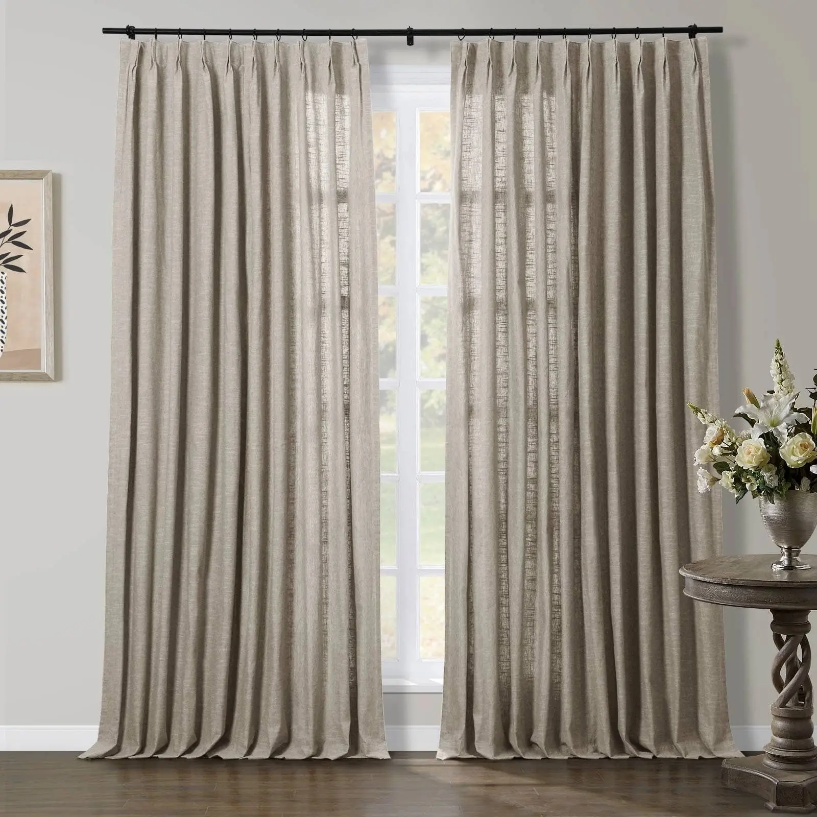 TWOPAGES Jawara™ Luxury Blackout Thermal Curtain Pinch Pleated Drapes - Image 27