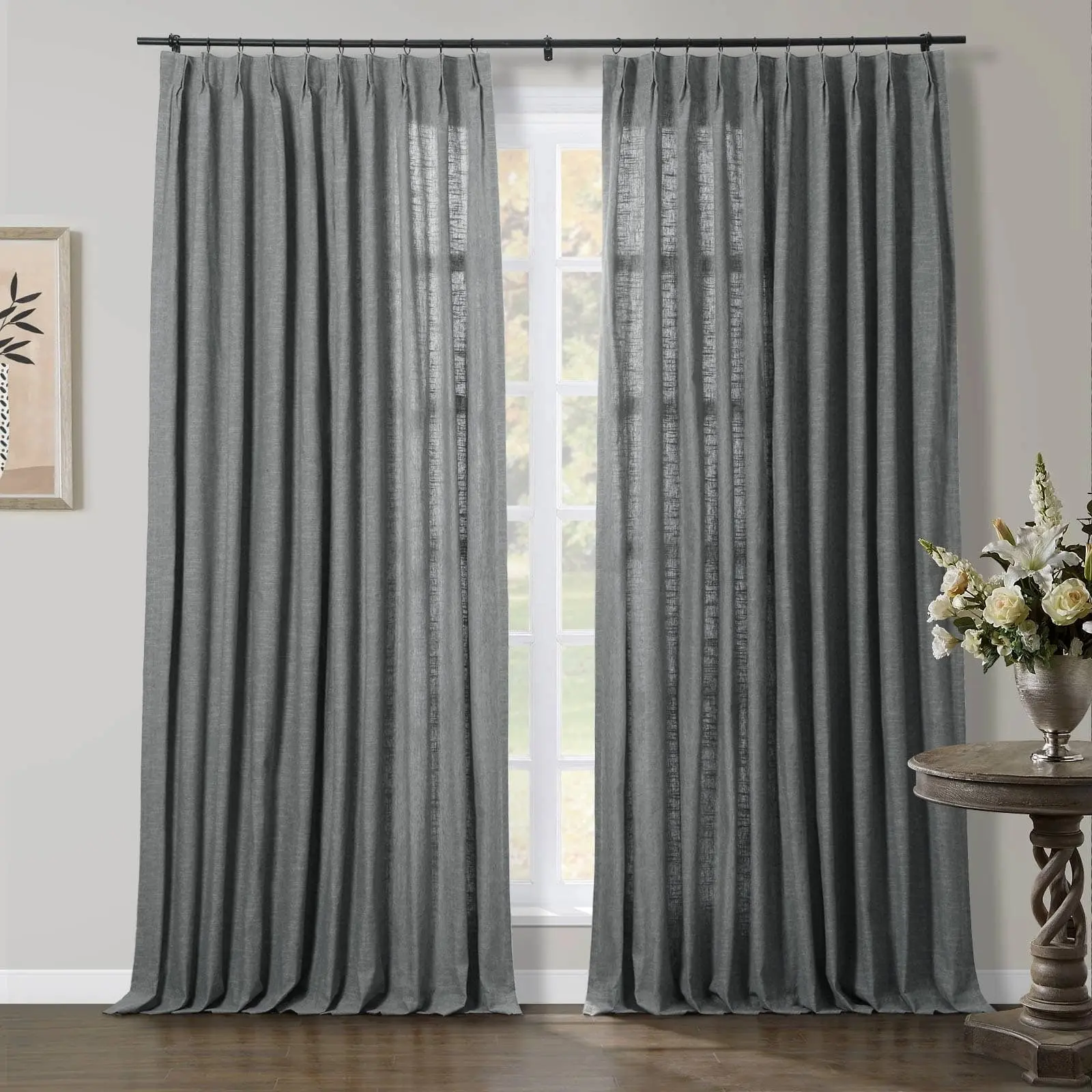 TWOPAGES Jawara™ Luxury Blackout Thermal Curtain Pinch Pleated Drapes - Image 28