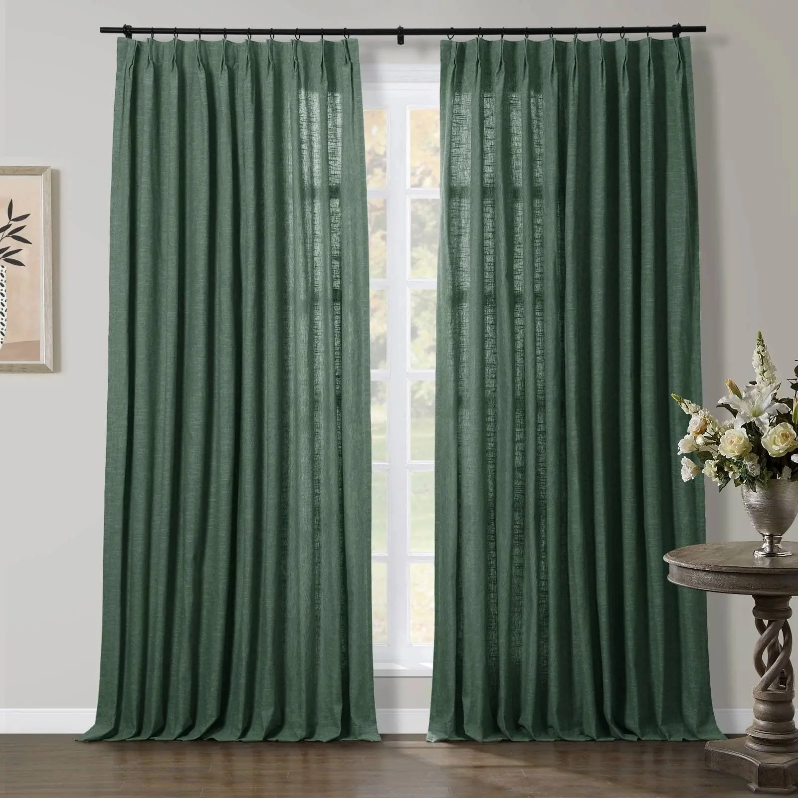 TWOPAGES Jawara™ Luxury Blackout Thermal Curtain Pinch Pleated Drapes - Image 31