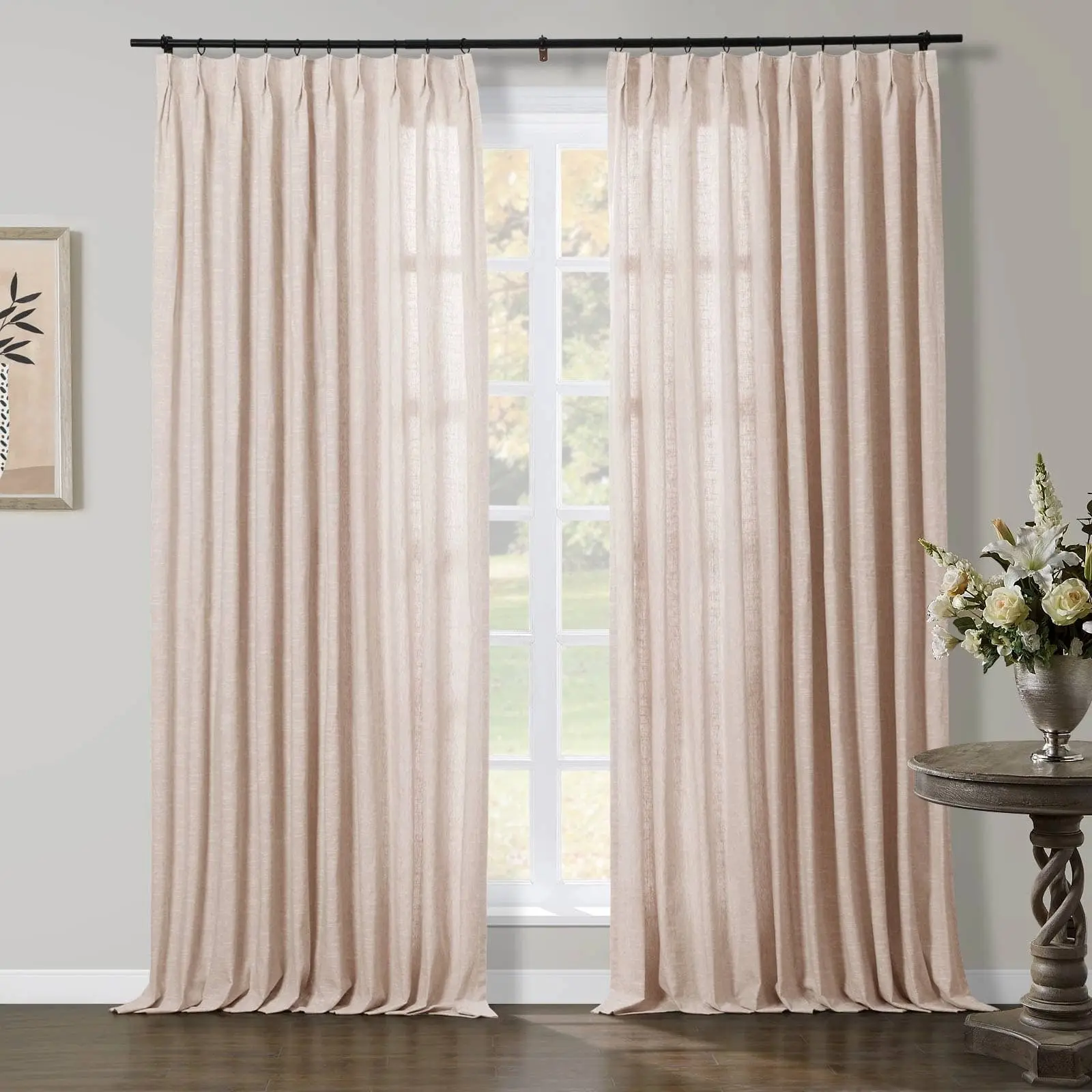 TWOPAGES Jawara™ Luxury Blackout Thermal Curtain Pinch Pleated Drapes - Image 32