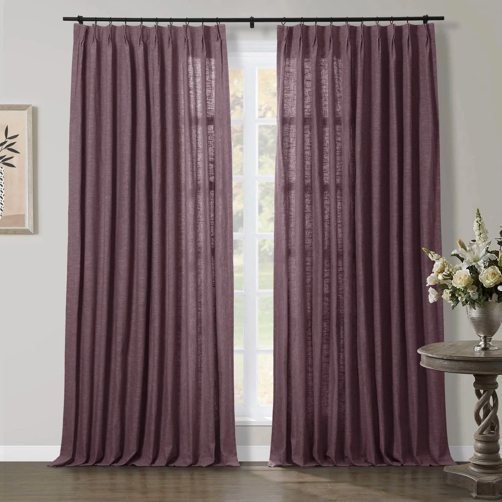 TWOPAGES Jawara™ Luxury Blackout Thermal Curtain Pinch Pleated Drapes - Image 33