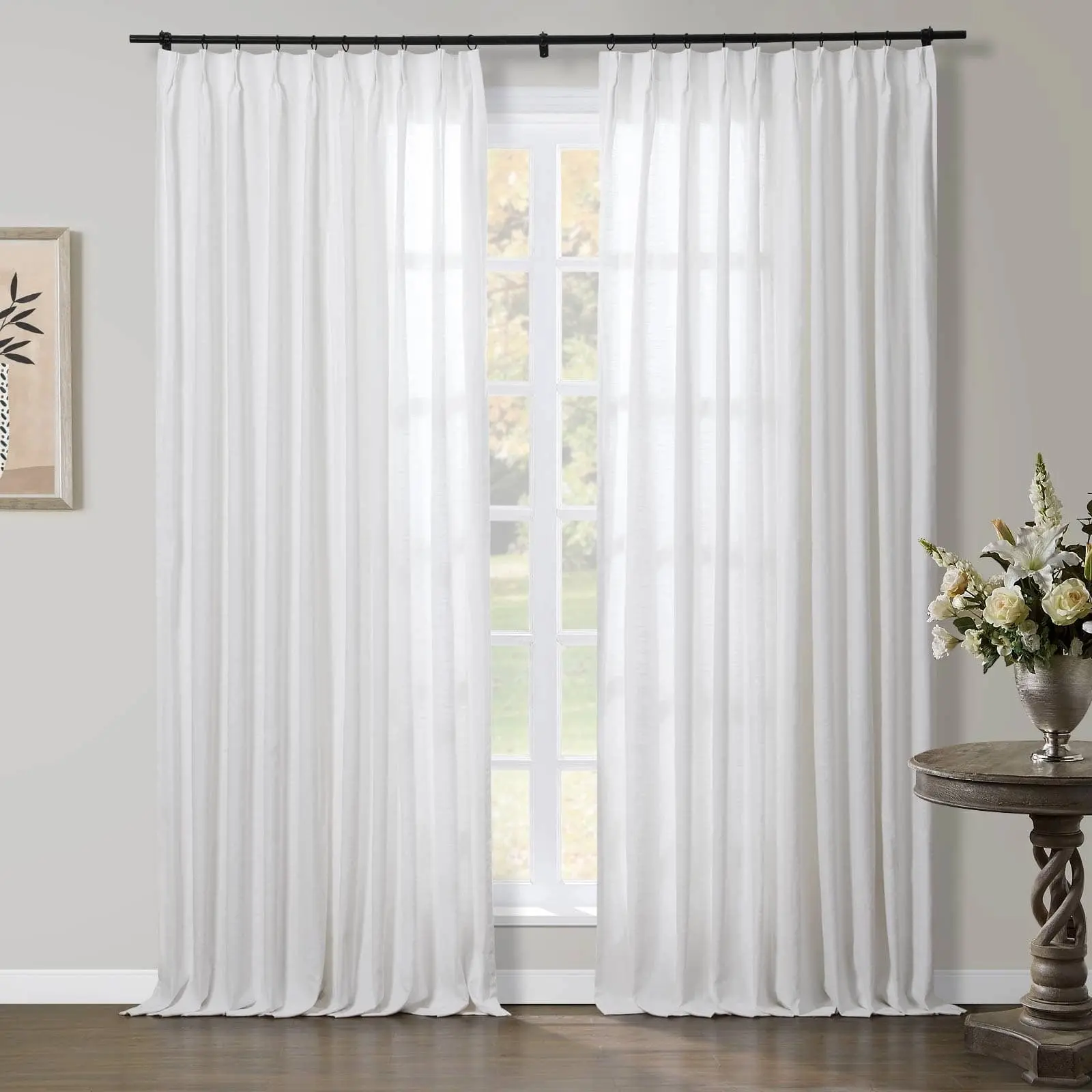 TWOPAGES Jawara™ Luxury Blackout Thermal Curtain Pinch Pleated Drapes - Image 34