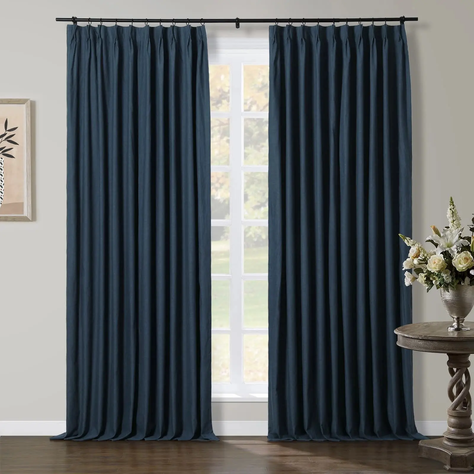 TWOPAGES Jawara™ Luxury Blackout Thermal Curtain Pinch Pleated Drapes - Image 37