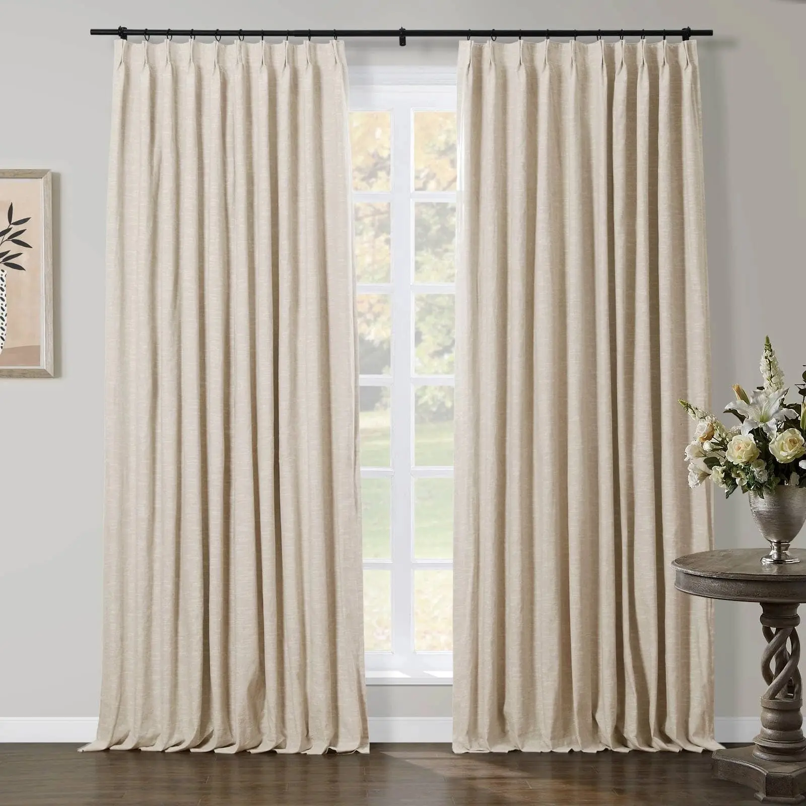 TWOPAGES Jawara™ Luxury Blackout Thermal Curtain Pinch Pleated Drapes - Image 38