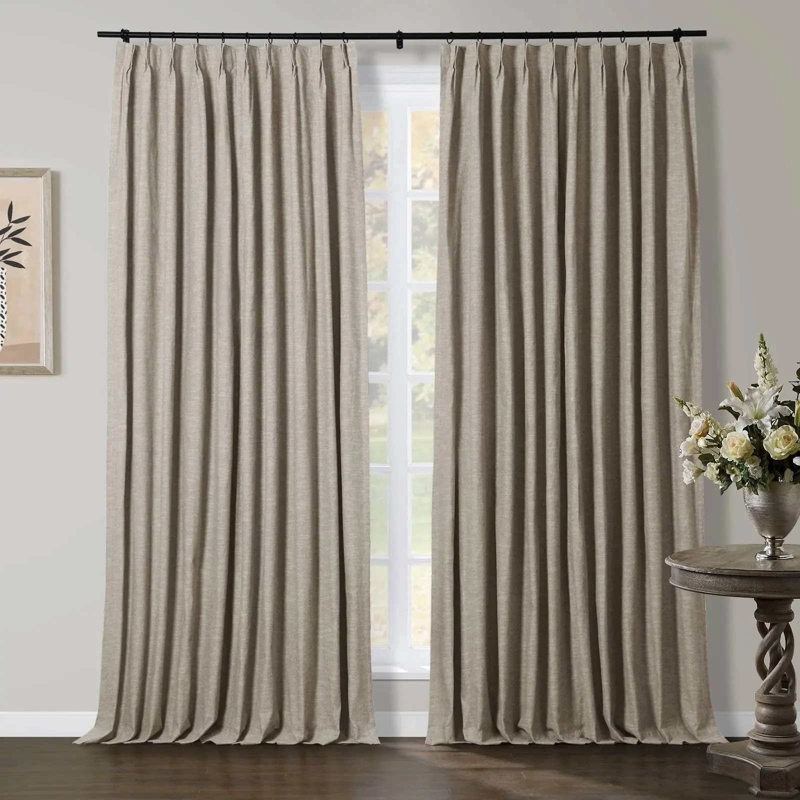 TWOPAGES Jawara™ Luxury Blackout Thermal Curtain Pinch Pleated Drapes - Image 39
