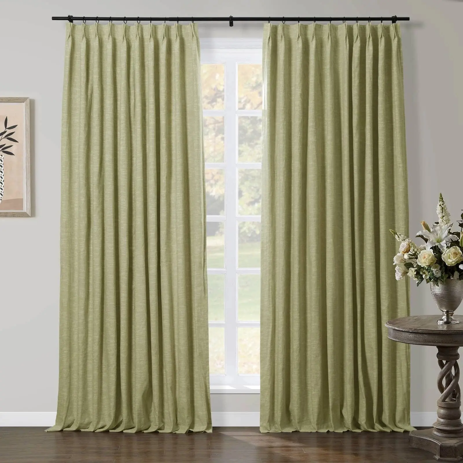 TWOPAGES Jawara™ Luxury Blackout Thermal Curtain Pinch Pleated Drapes - Image 42