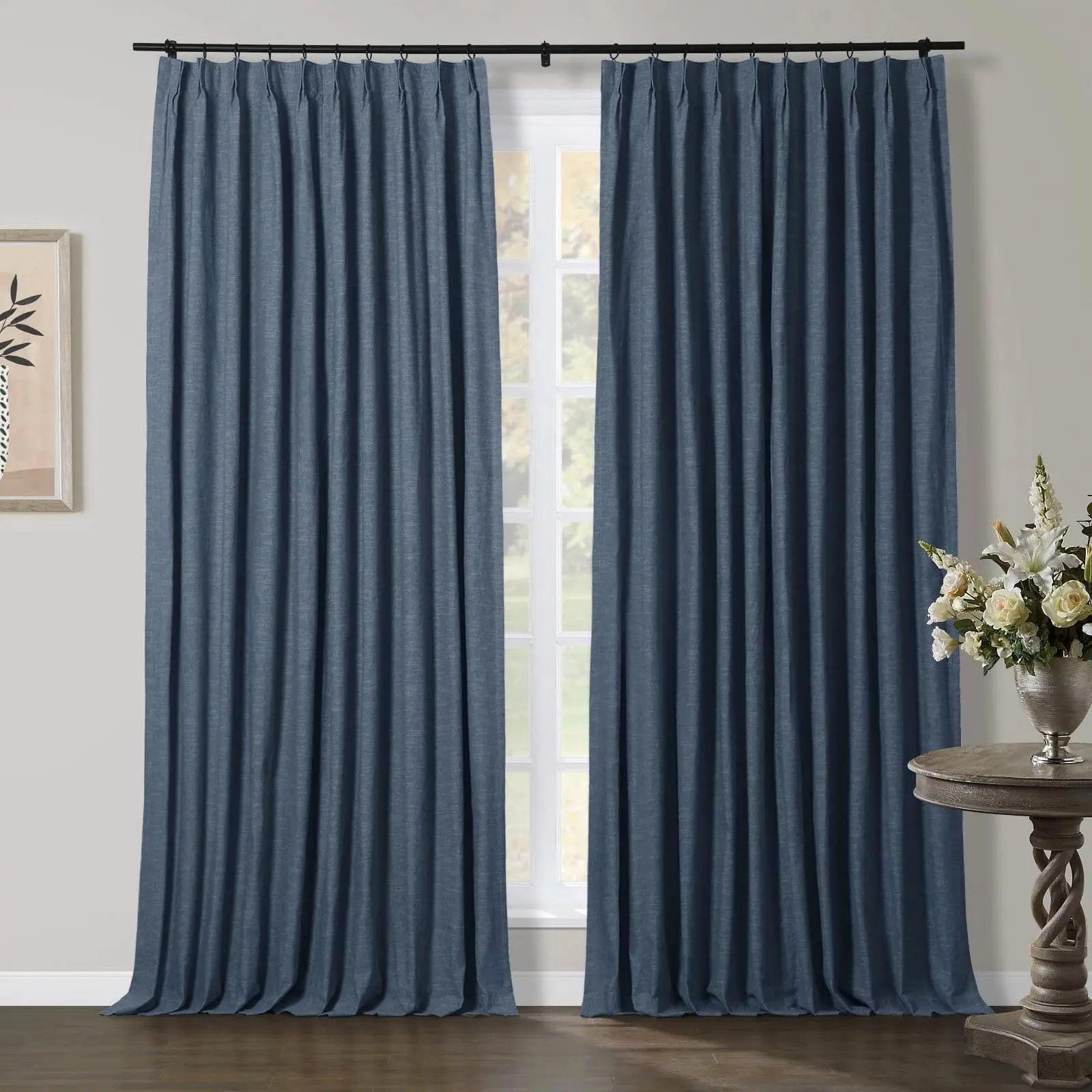 TWOPAGES Jawara™ Luxury Blackout Thermal Curtain Pinch Pleated Drapes - Image 46