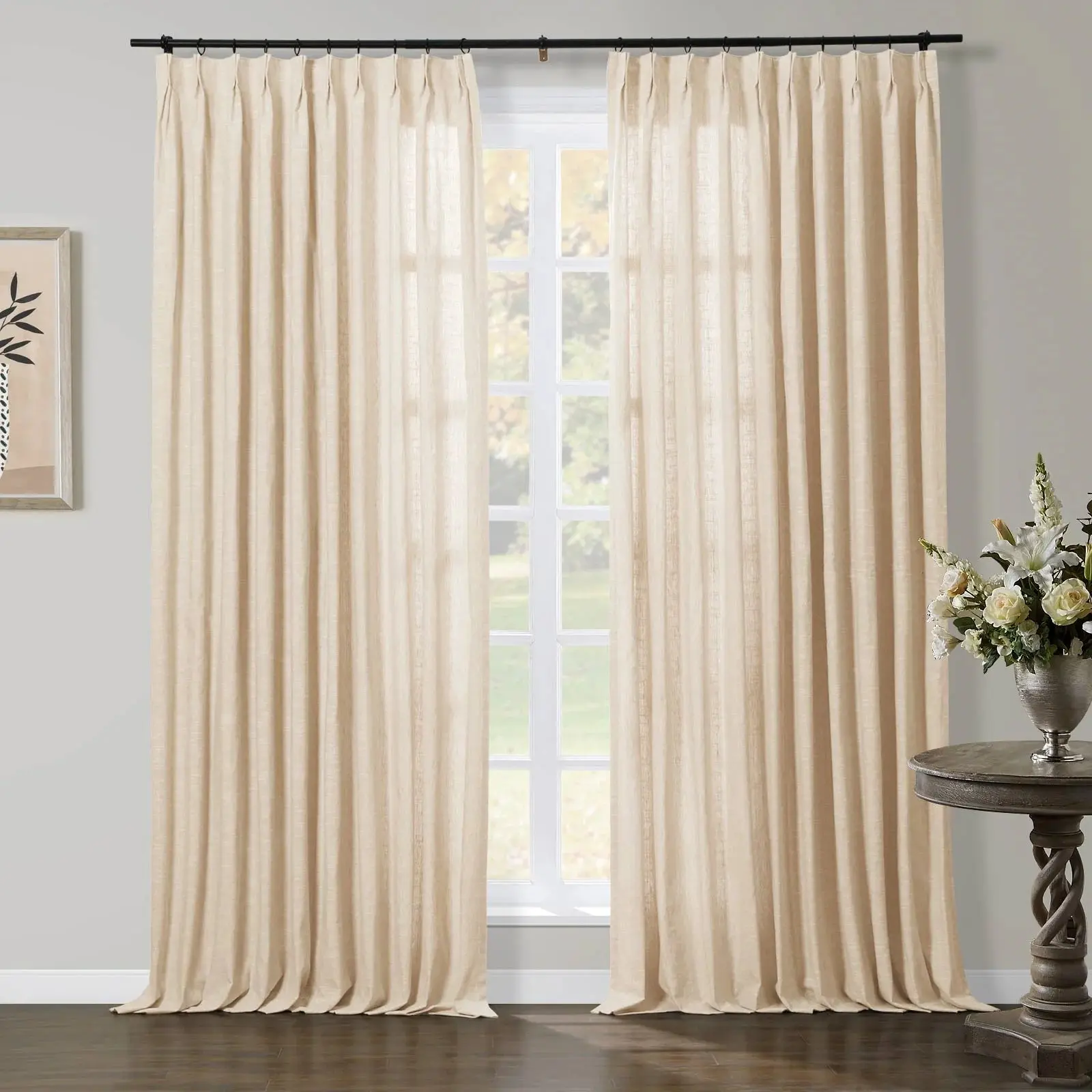TWOPAGES Jawara™ Luxury Blackout Thermal Curtain Pinch Pleated Drapes - Image 48