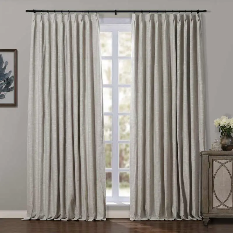 TWOPAGES Jawara™ Luxury Blackout Thermal Curtain Pinch Pleated Drapes - Image 57