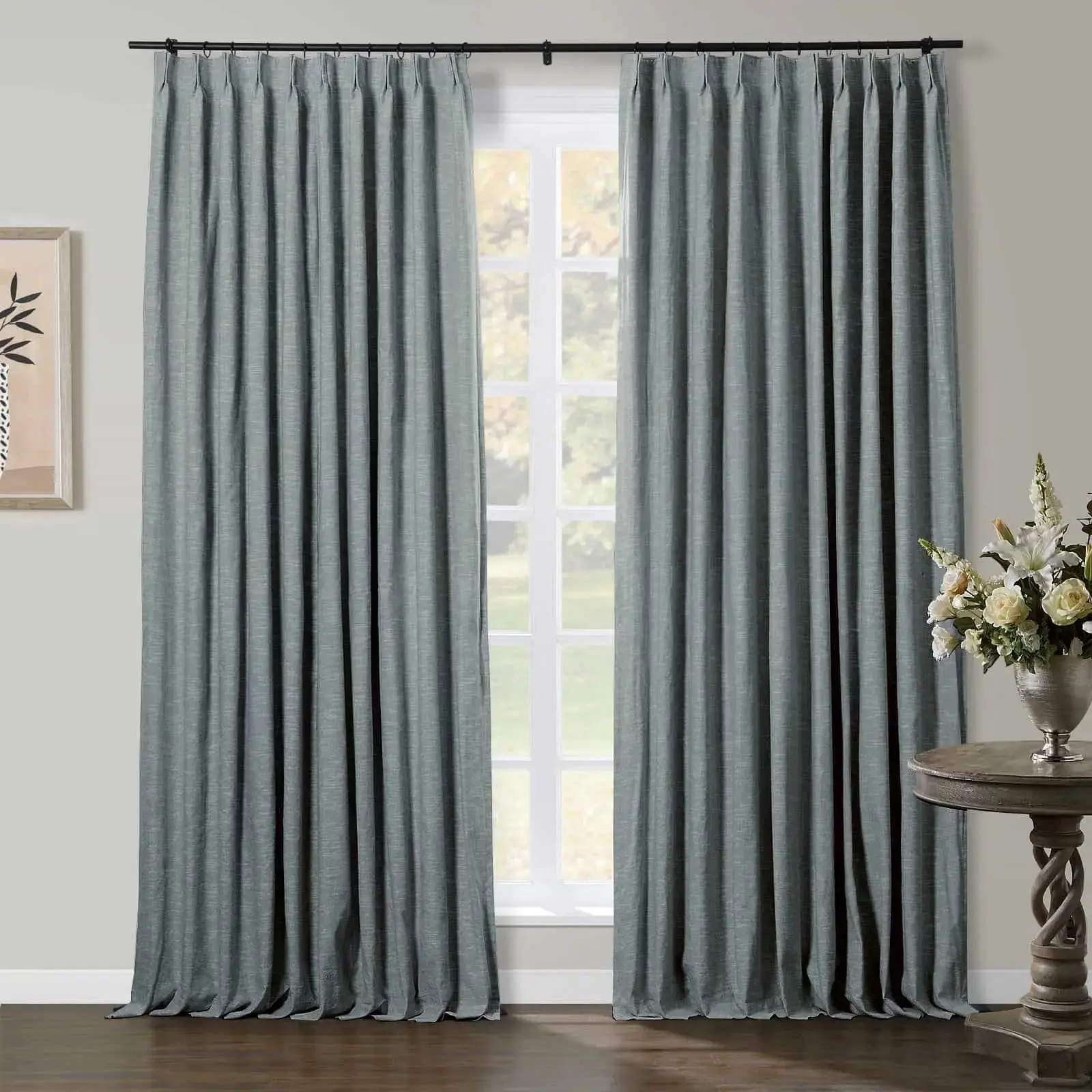 TWOPAGES Jawara™ Luxury Blackout Thermal Curtain Pinch Pleated Drapes - Image 60