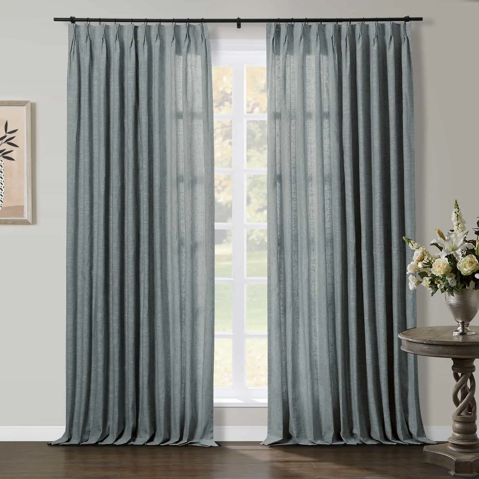 TWOPAGES Jawara™ Luxury Blackout Thermal Curtain Pinch Pleated Drapes - Image 61