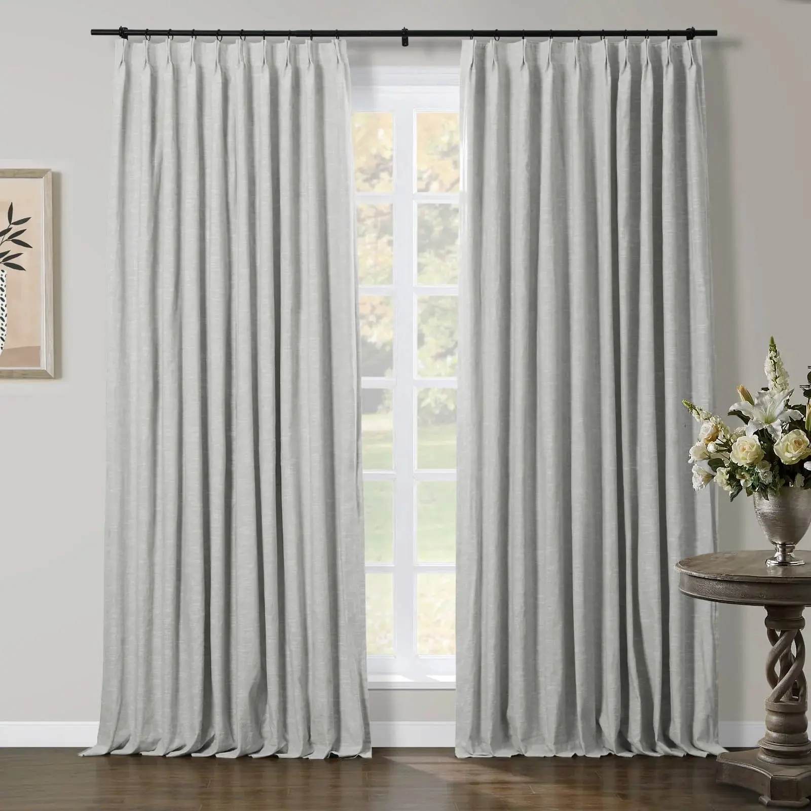 TWOPAGES Jawara™ Luxury Blackout Thermal Curtain Pinch Pleated Drapes - Image 72