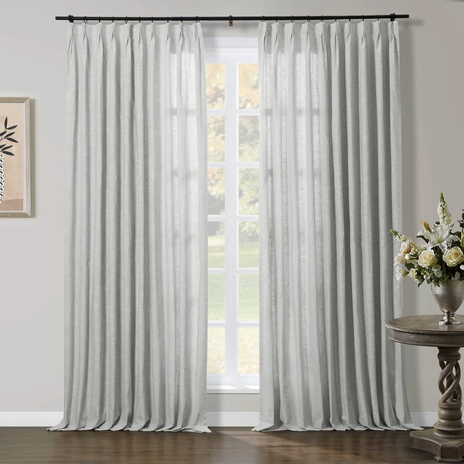 TWOPAGES Jawara™ Luxury Blackout Thermal Curtain Pinch Pleated Drapes - Image 73