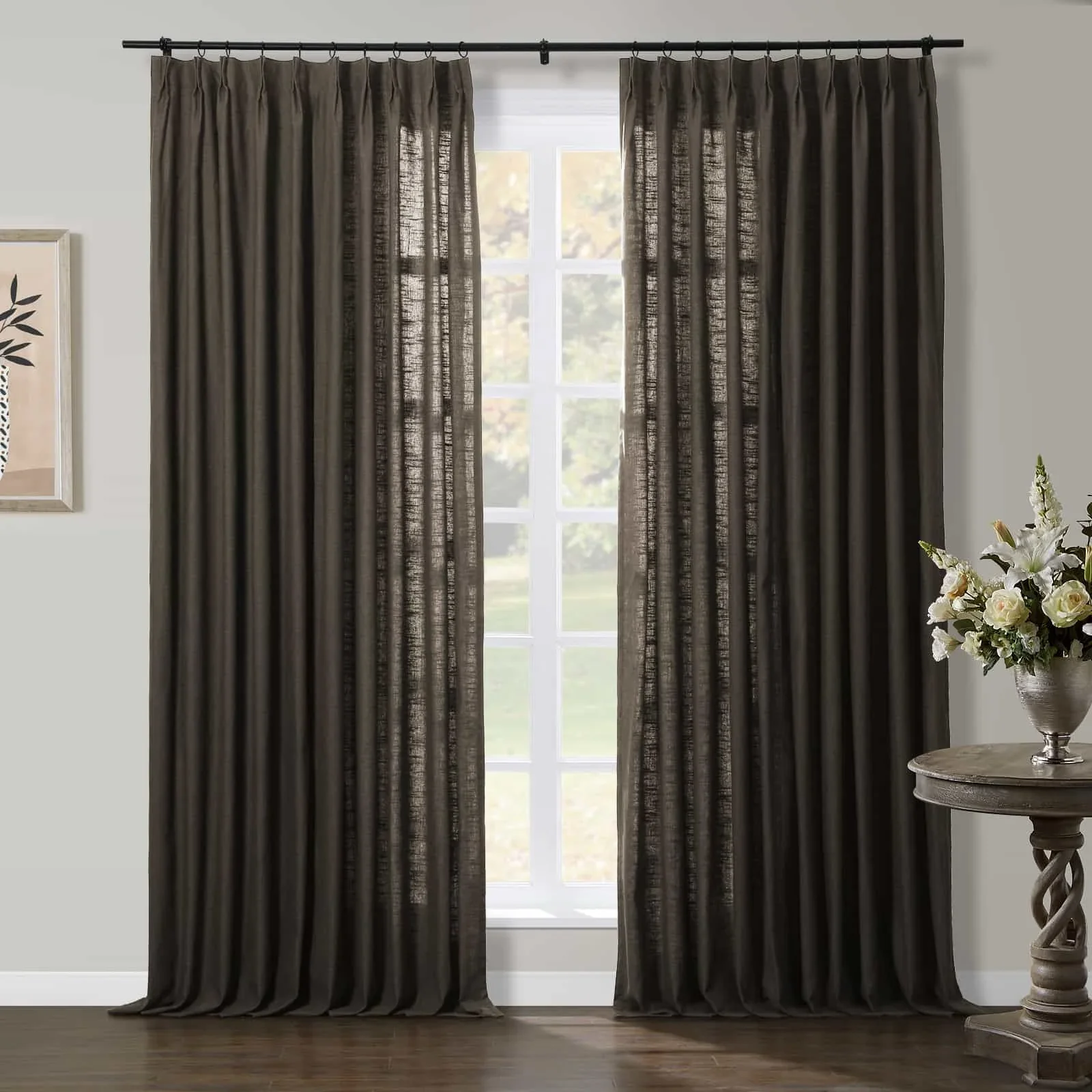 TWOPAGES Jawara™ Luxury Blackout Thermal Curtain Pinch Pleated Drapes - Image 77